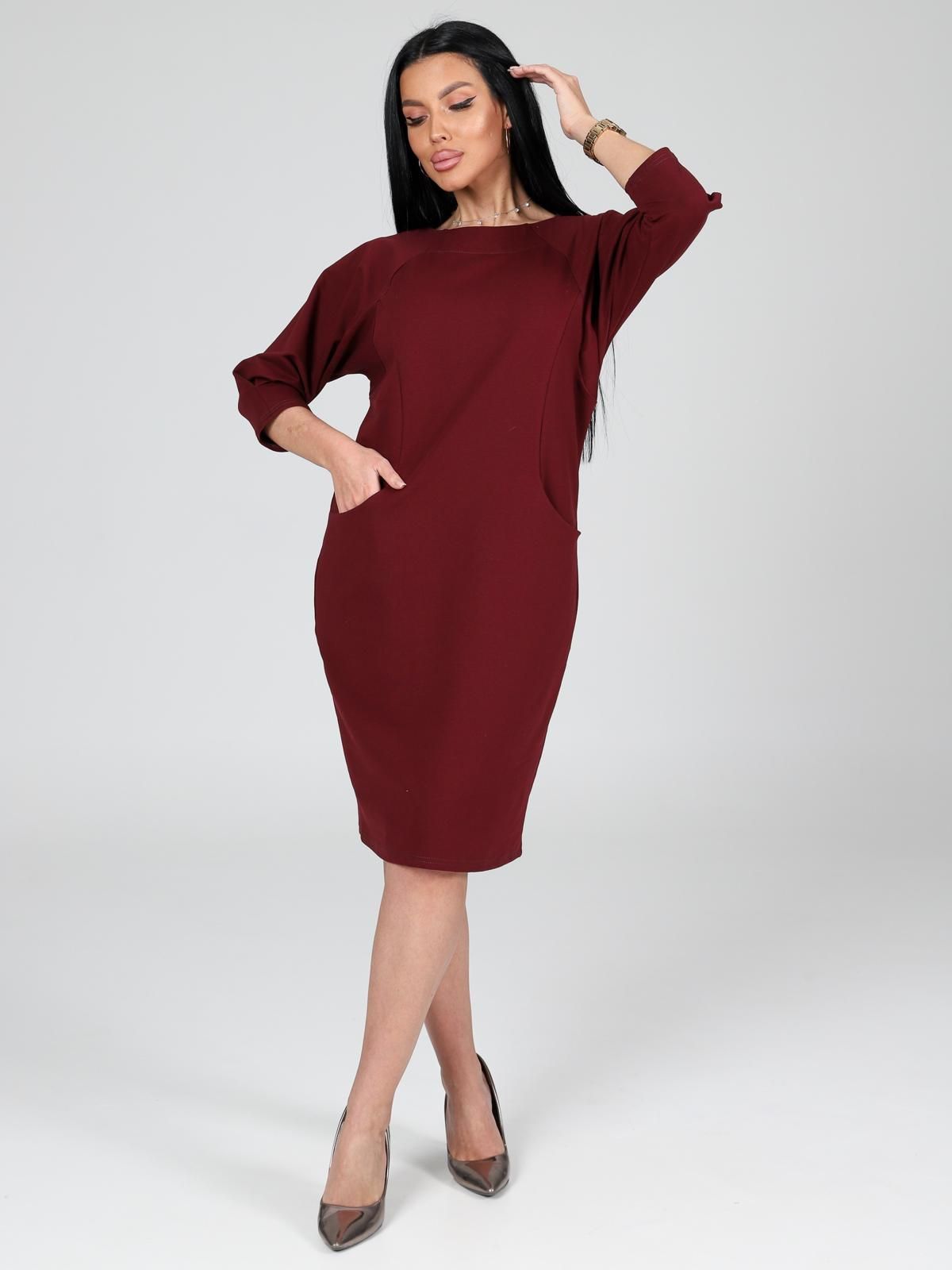 Вокал - платье бордовый