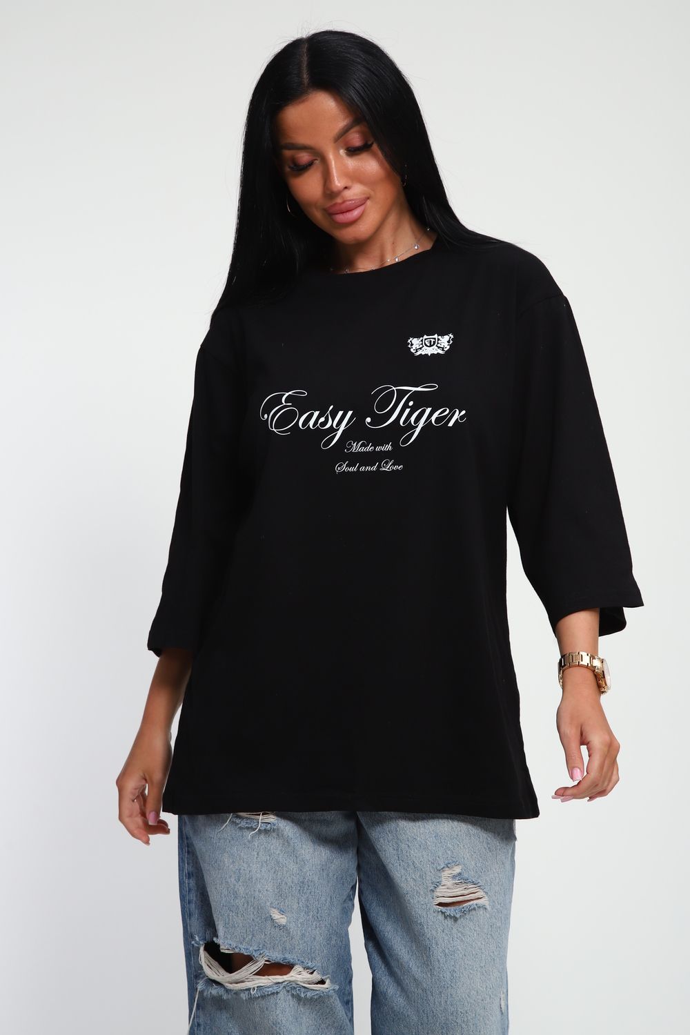 Футболка женская арт. 657 - черный