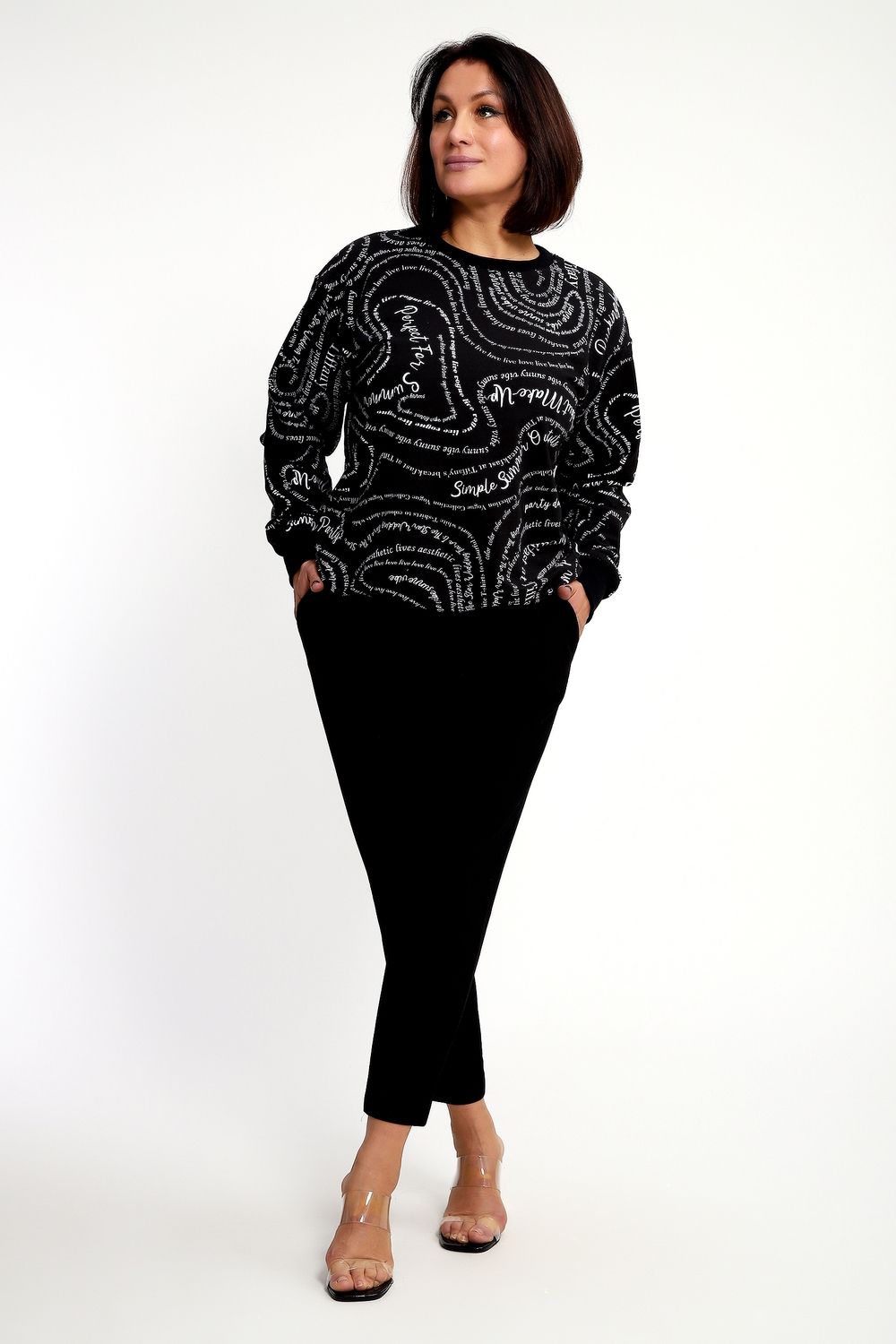 Свитшот 88132 - черный