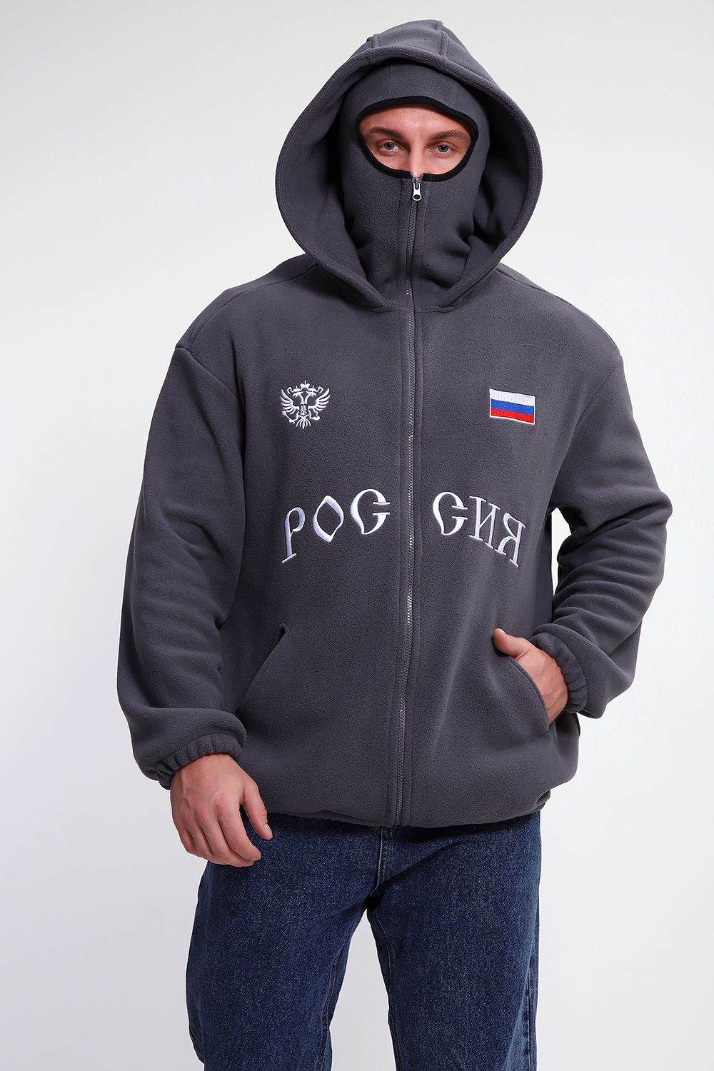 Худи 36990 - серый