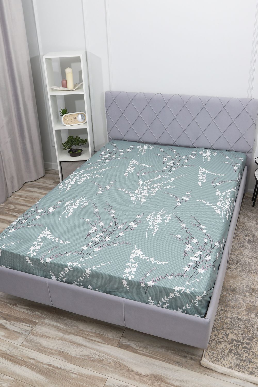 Простыня перкаль Арабис-1 - зеленый