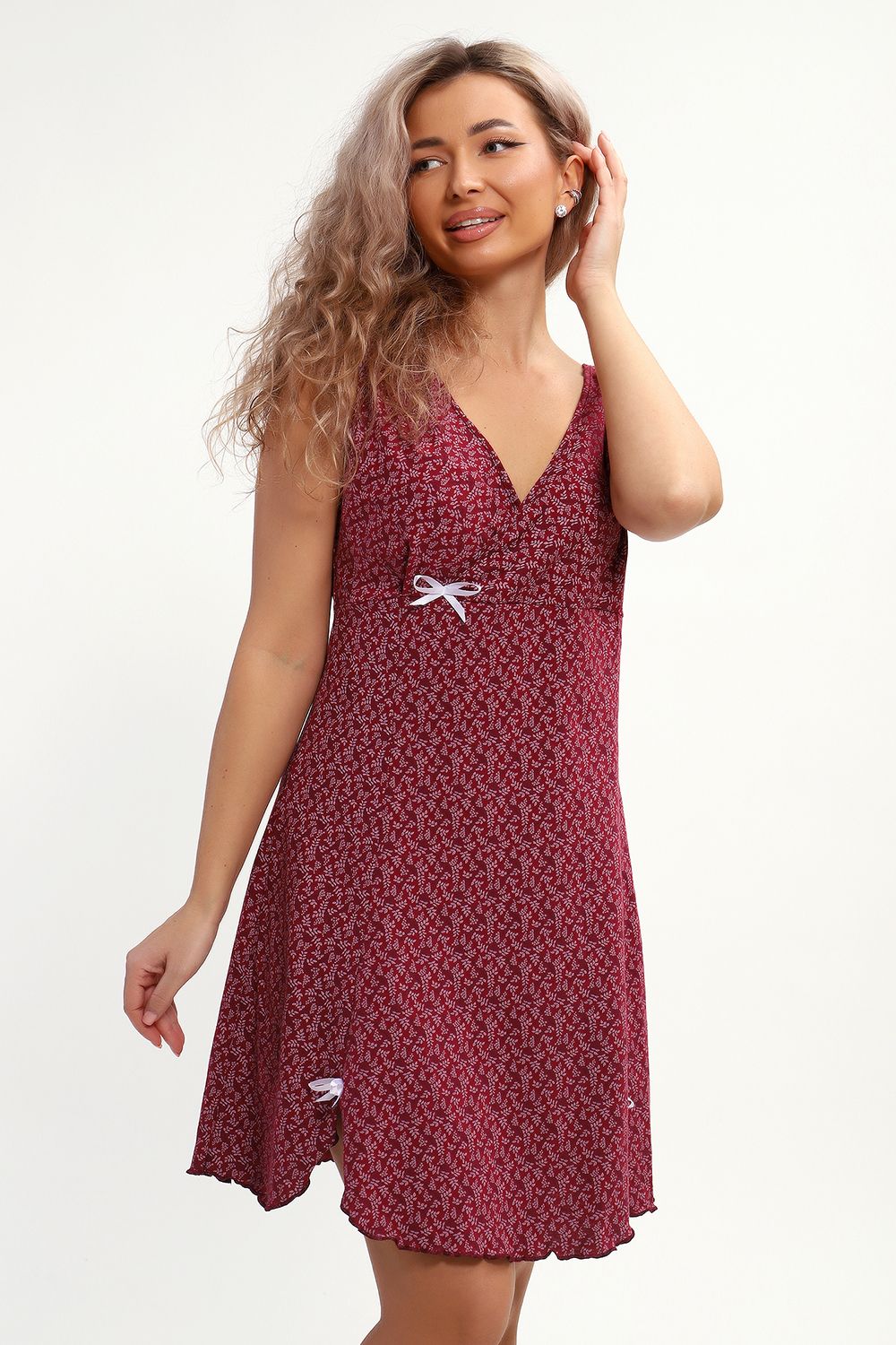 Сорочка 30144 - бордо