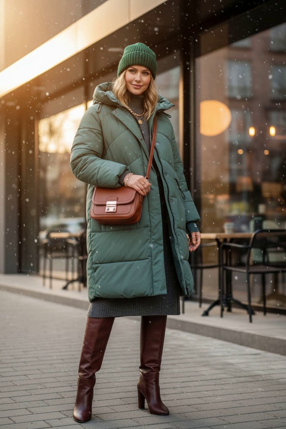 Зимняя куртка большие размеры арт.8837 - бирюзовый