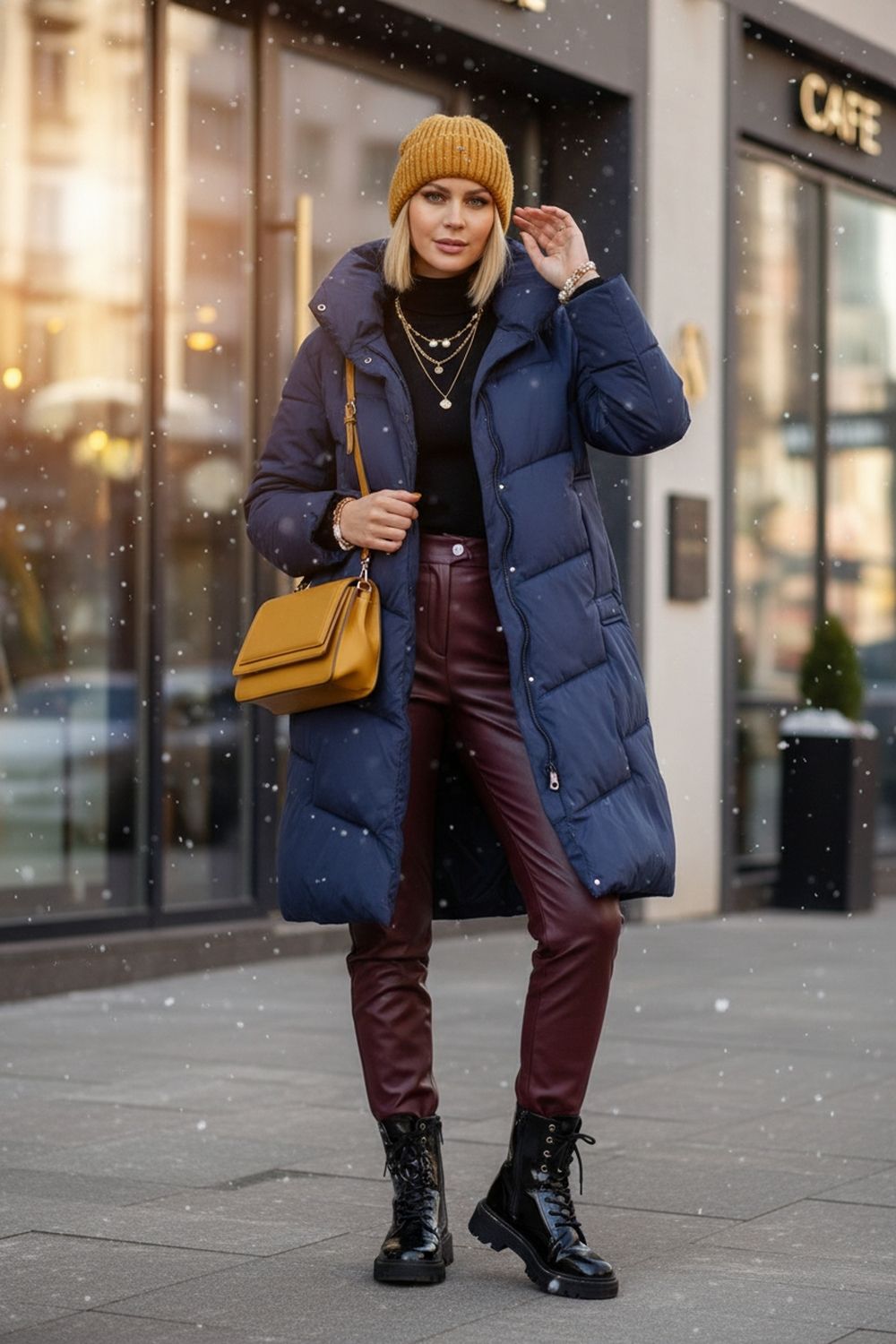 Зимняя куртка арт.28111 - синий