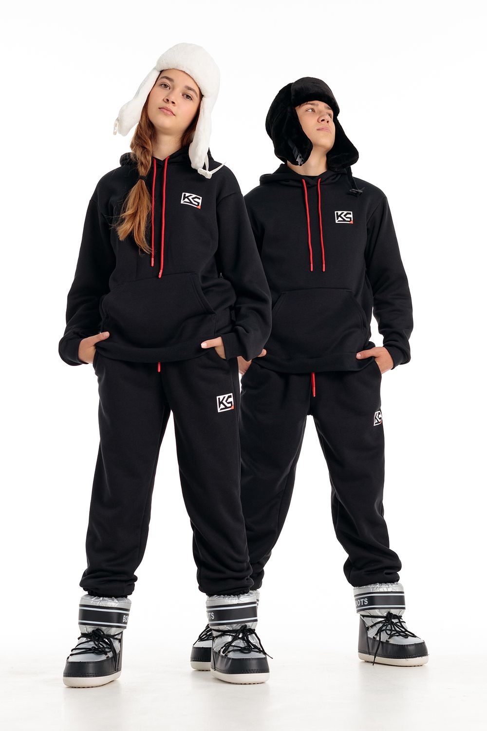 Костюм с начёсом "Гордей 2" - черный