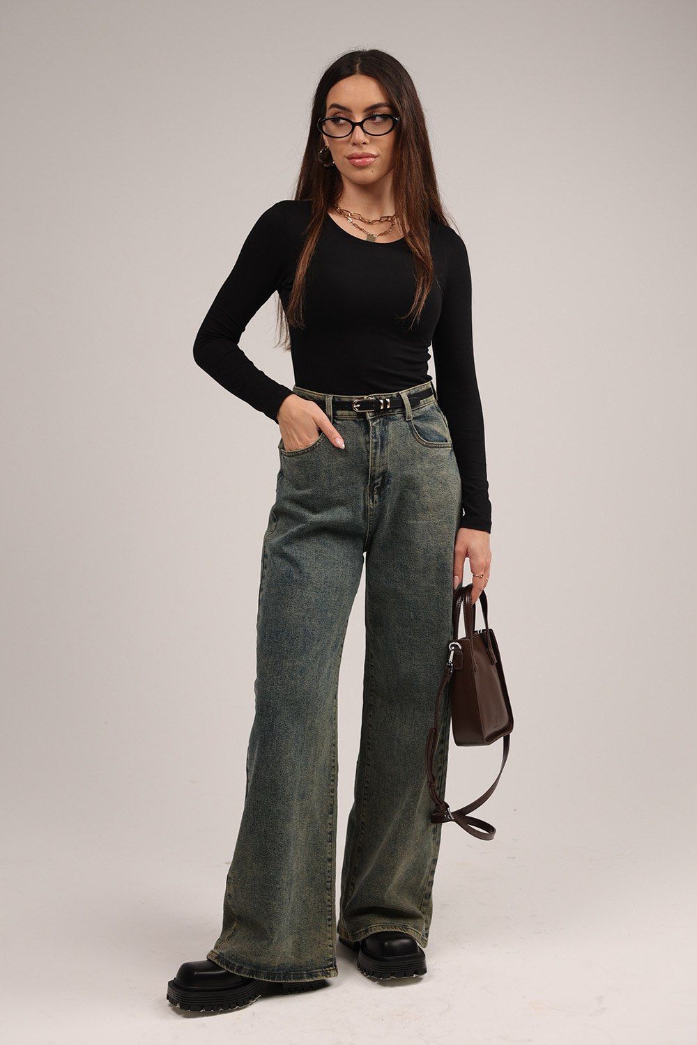 Лонгслив облегающий повседневный skims - черный