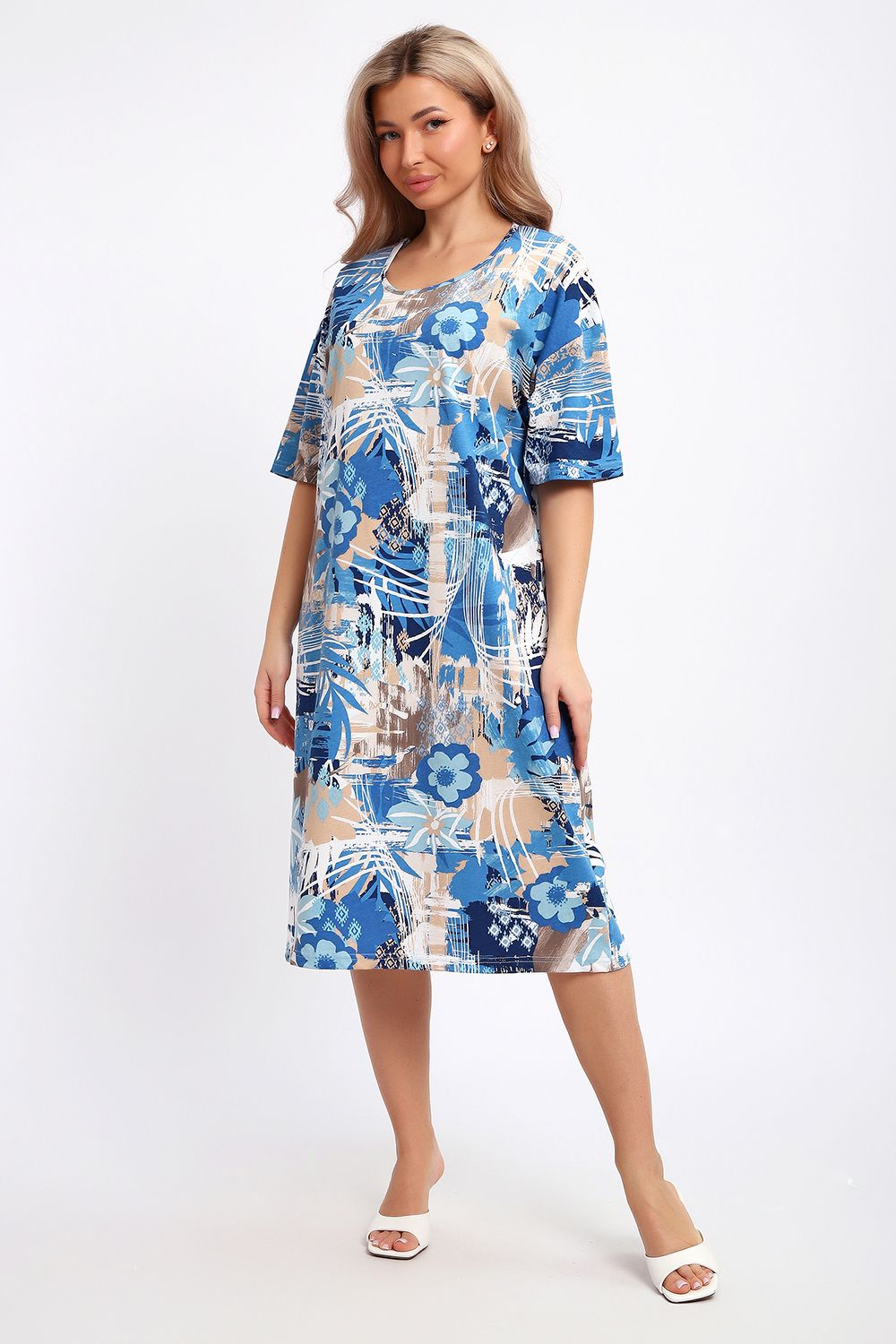 Платье 51206 - голубой