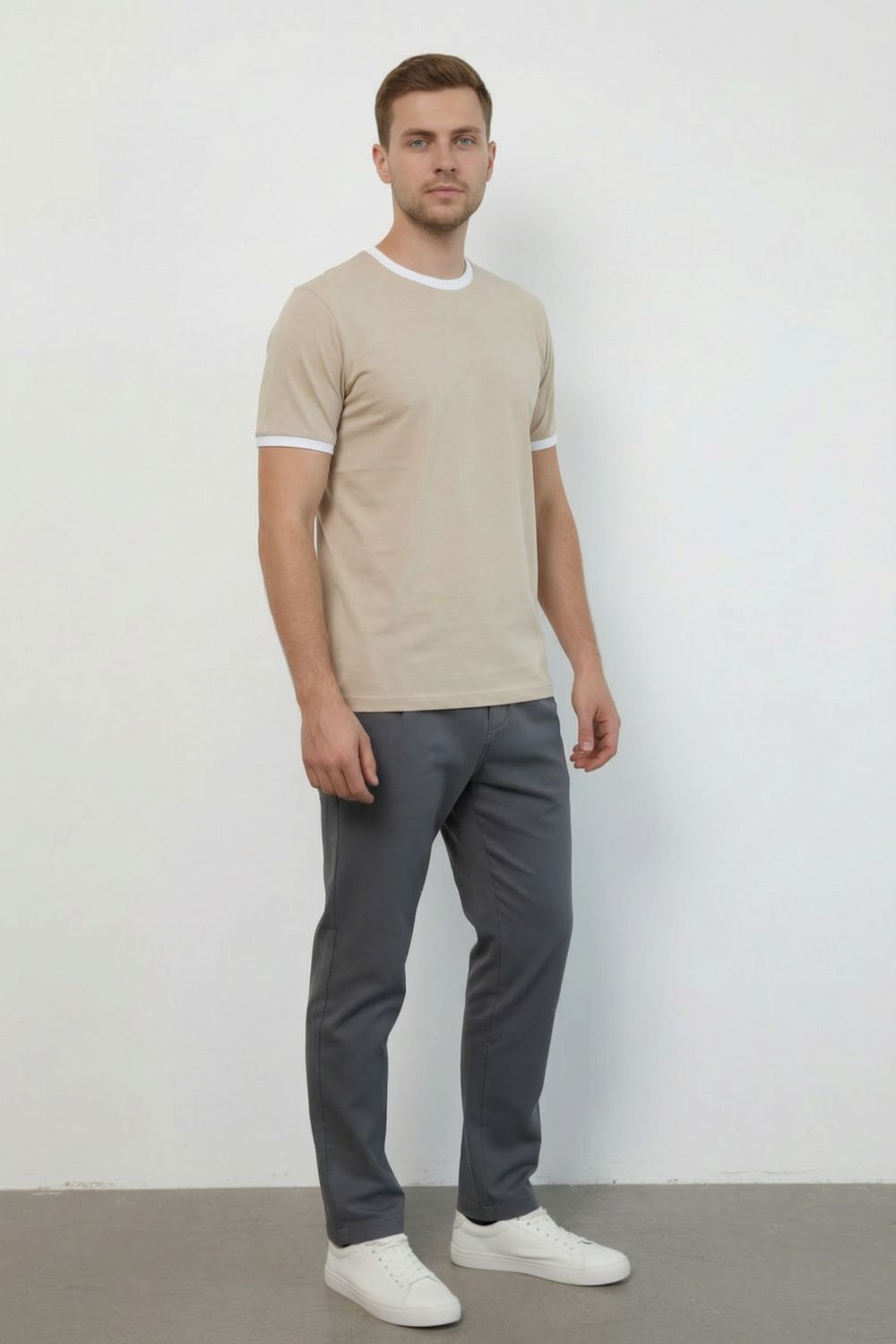 14481 футболка мужская - бежевый