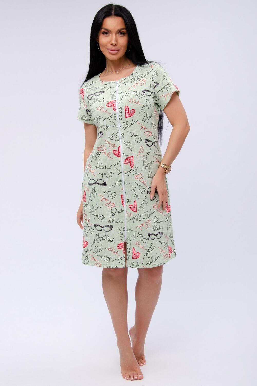 Халат Красотка - надписи