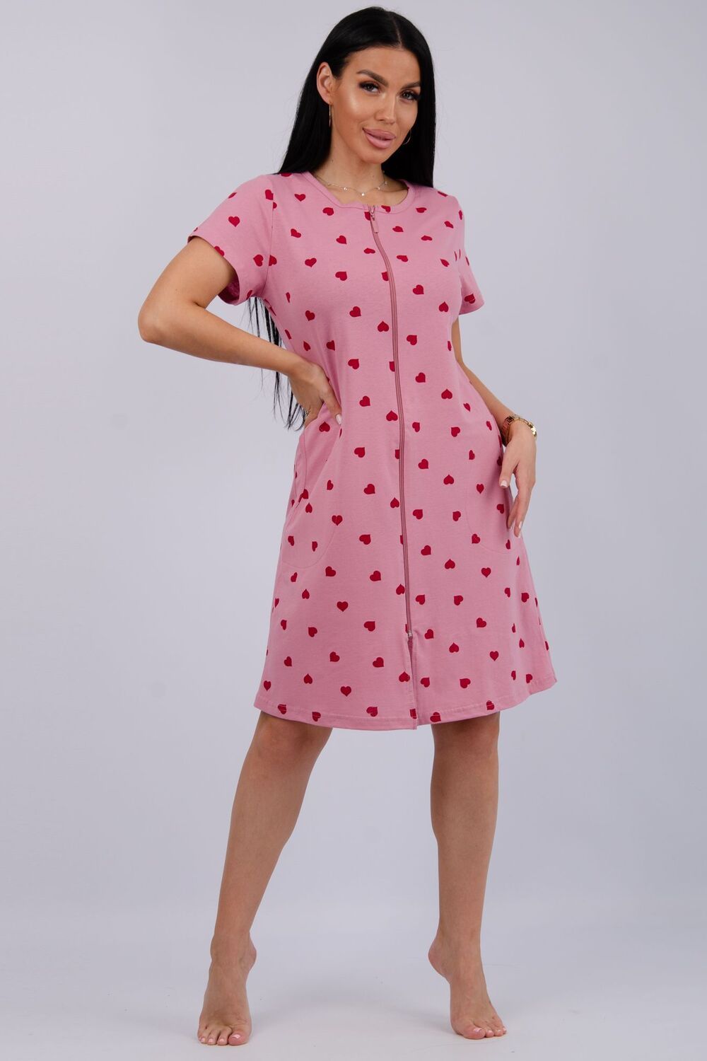 Халат Красотка - валентинка