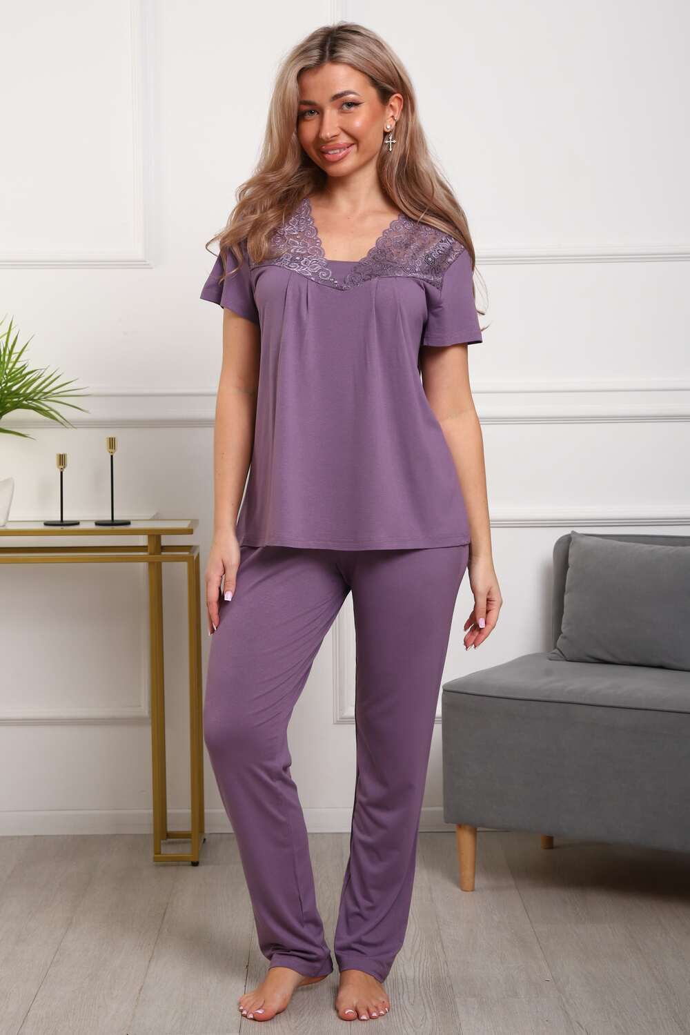 П183вз пижама женская - лиловый