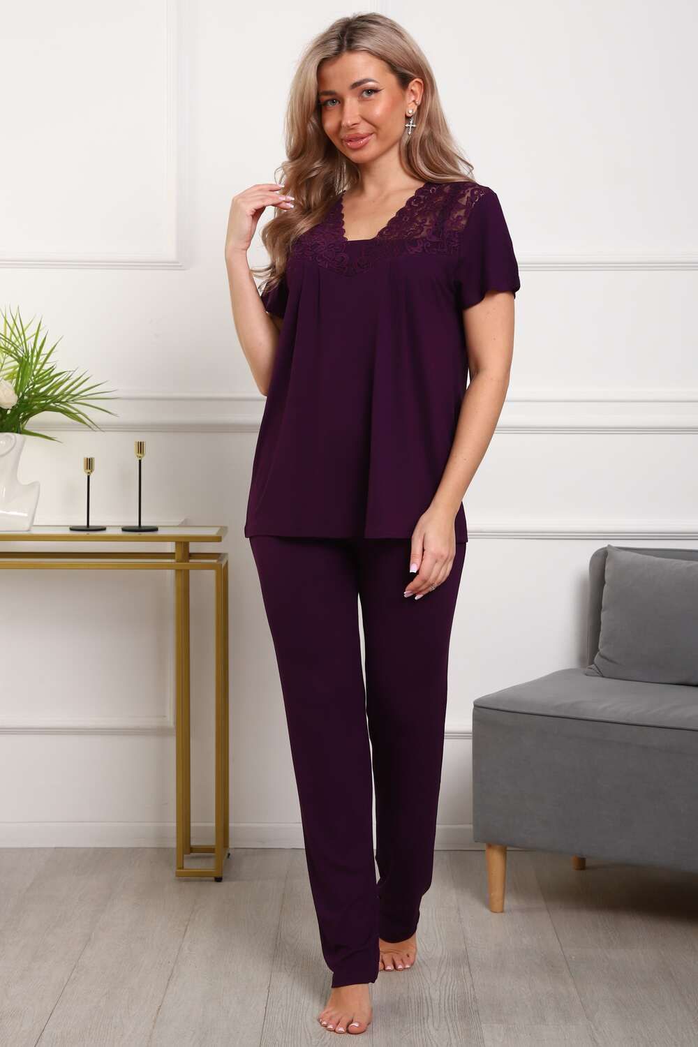 П183вз пижама женская - бордо