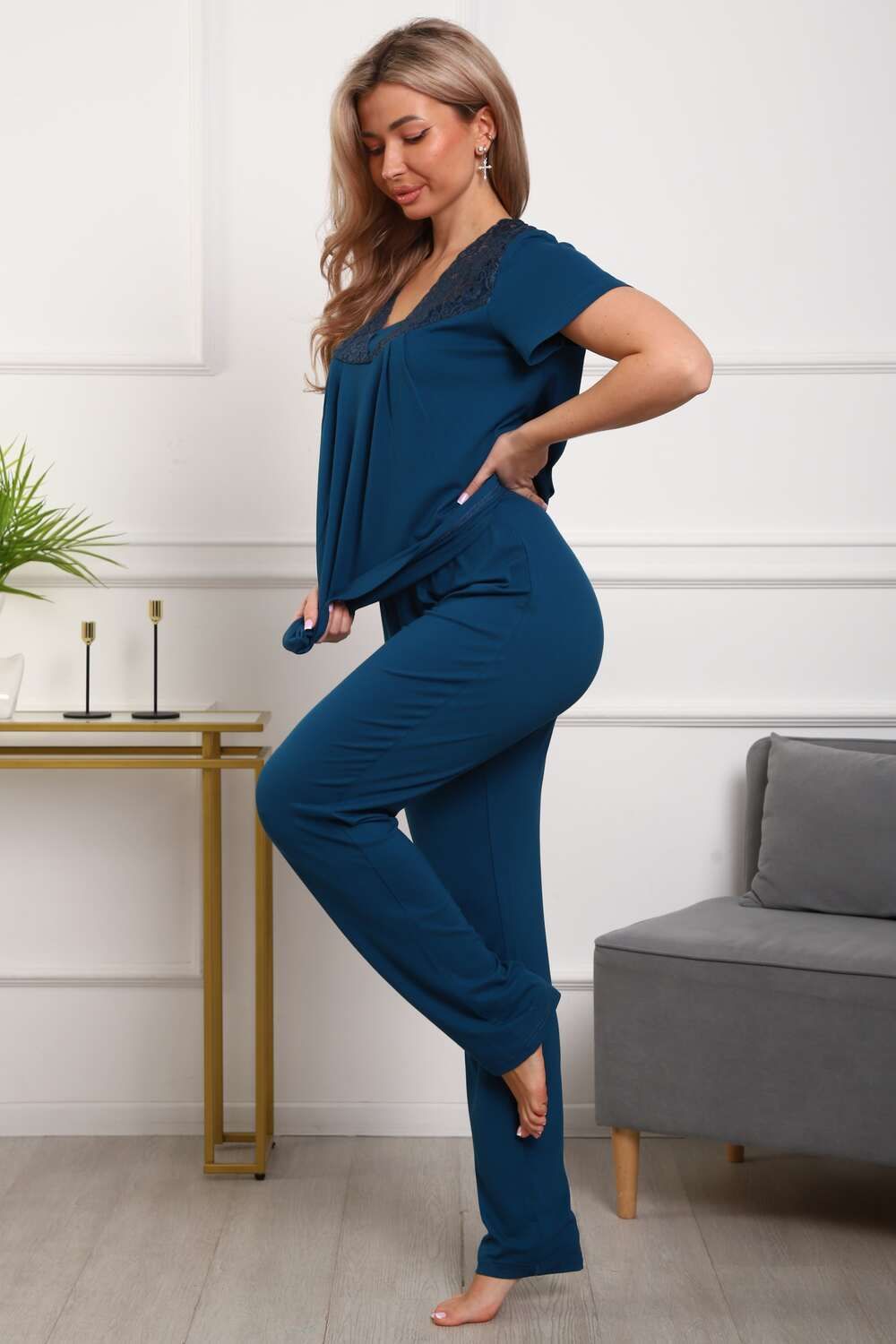 П183вз пижама женская - изумрудный