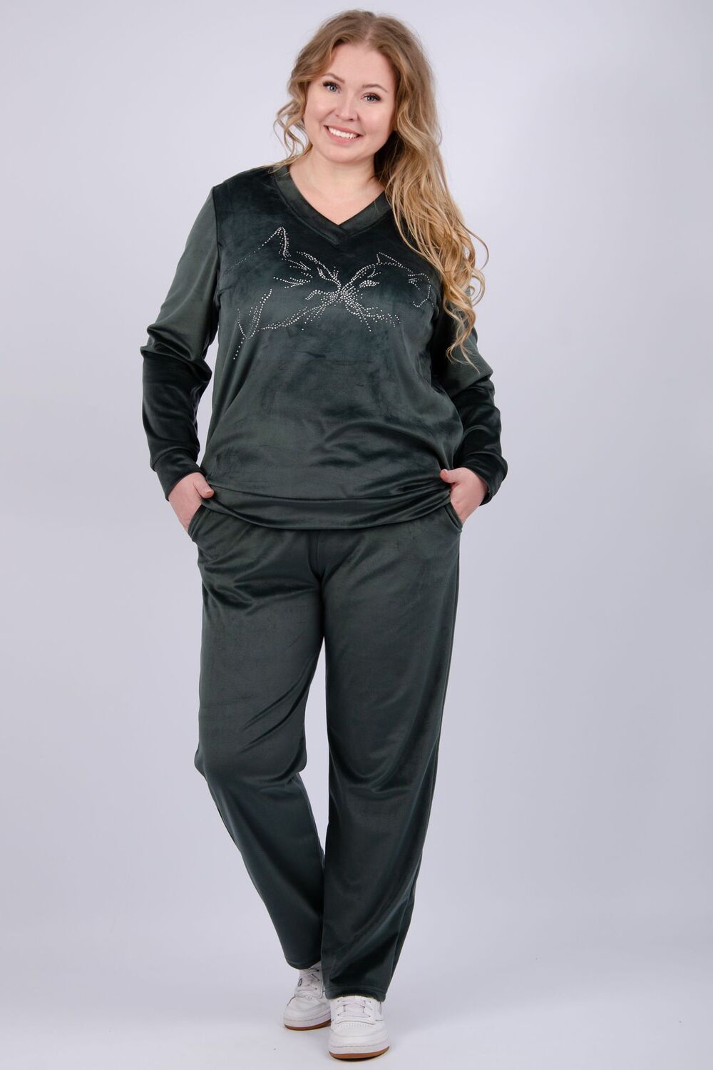 Костюм Велюр женский - графит