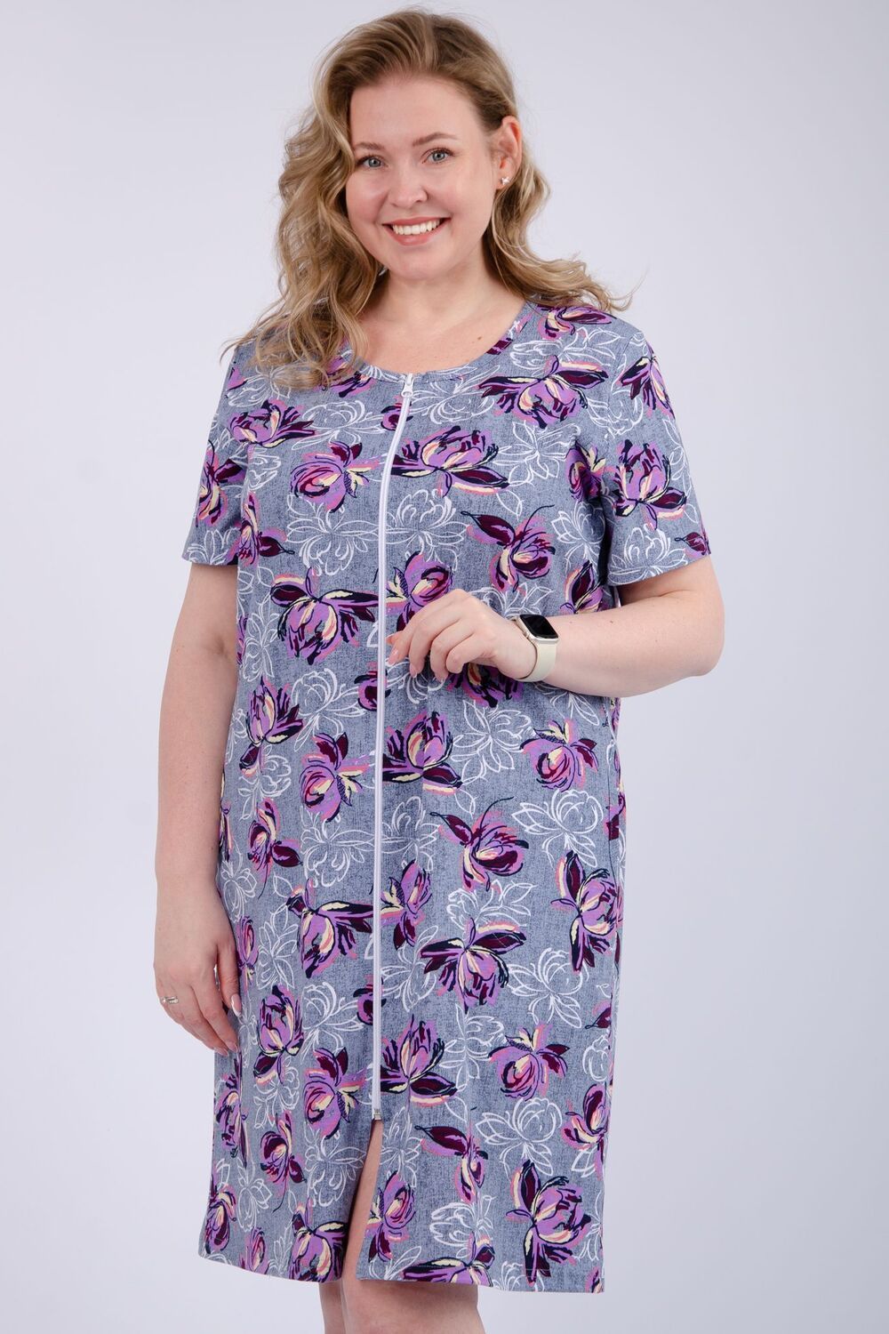 Халат Рената - кувшинки