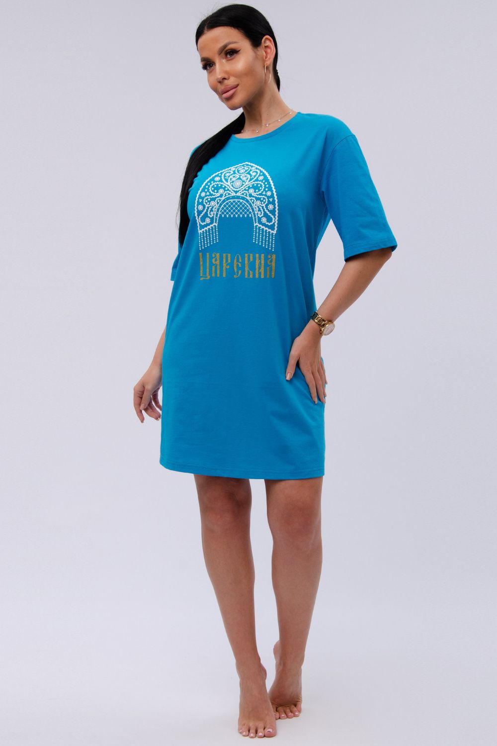 Сорочка Царевна - синяя