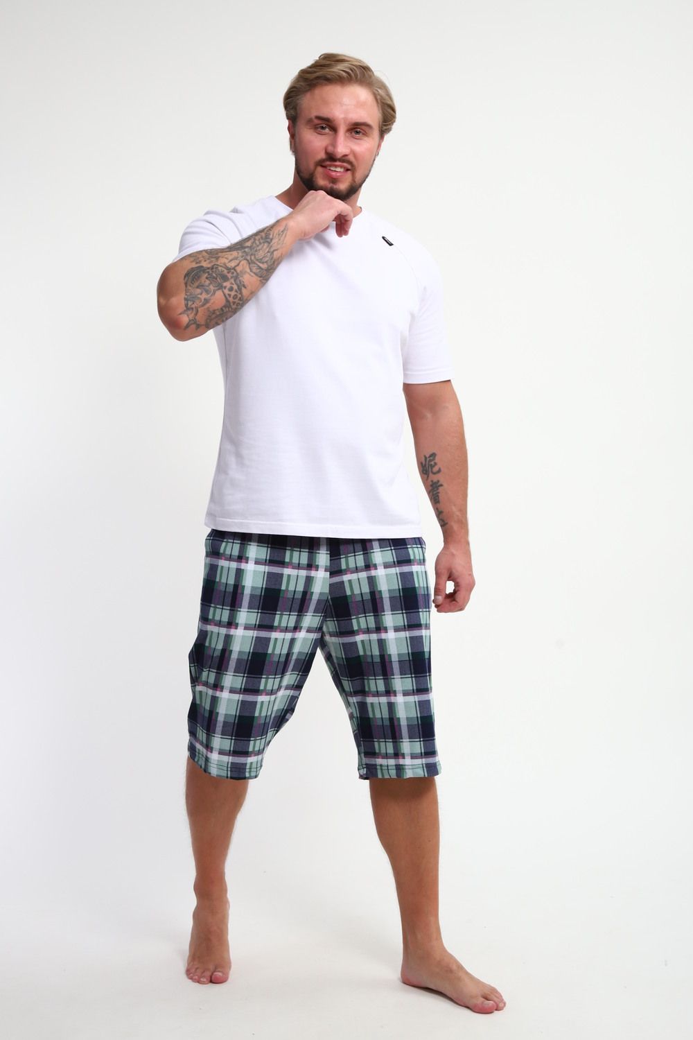 Шорты мужские ШМ-03 - голубой, ментол, розовый