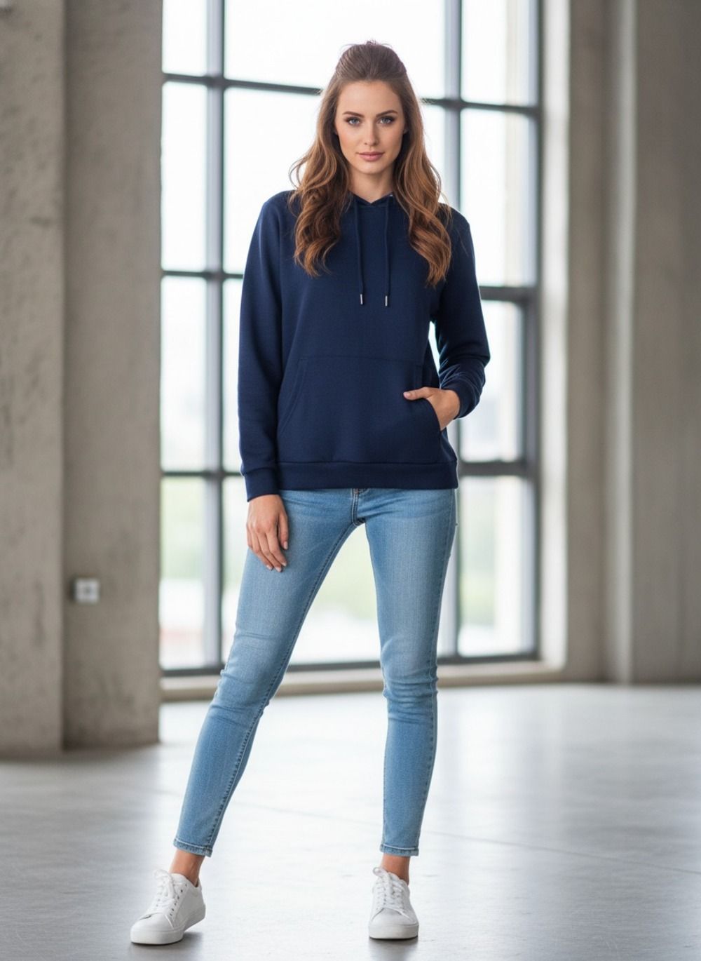 Худи арт. 1039 - синий