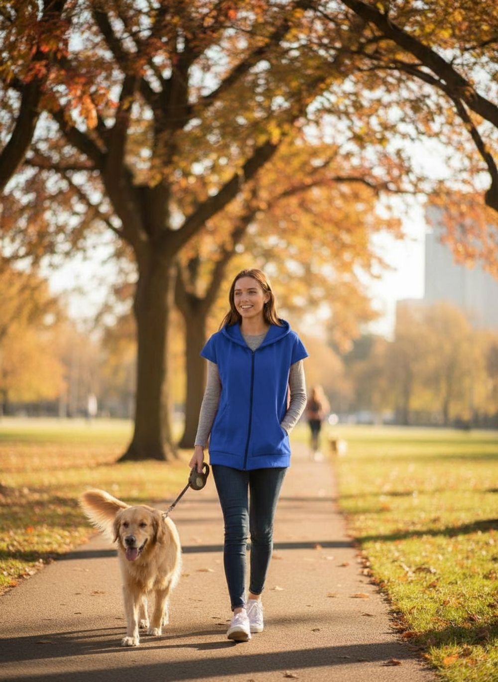 Жилетка женская из футера арт. 545 - синий