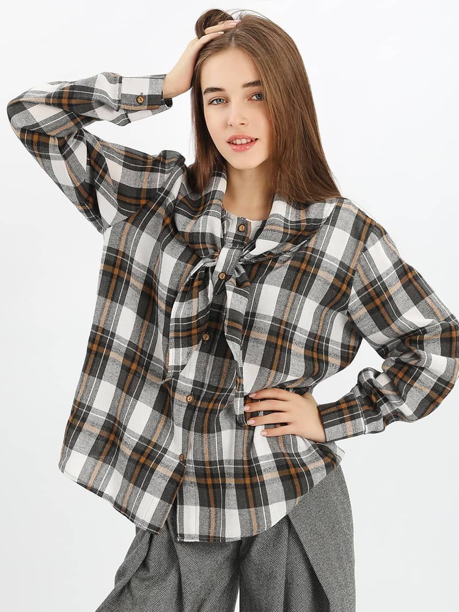 Рубашка для девочки SP2526 - серый