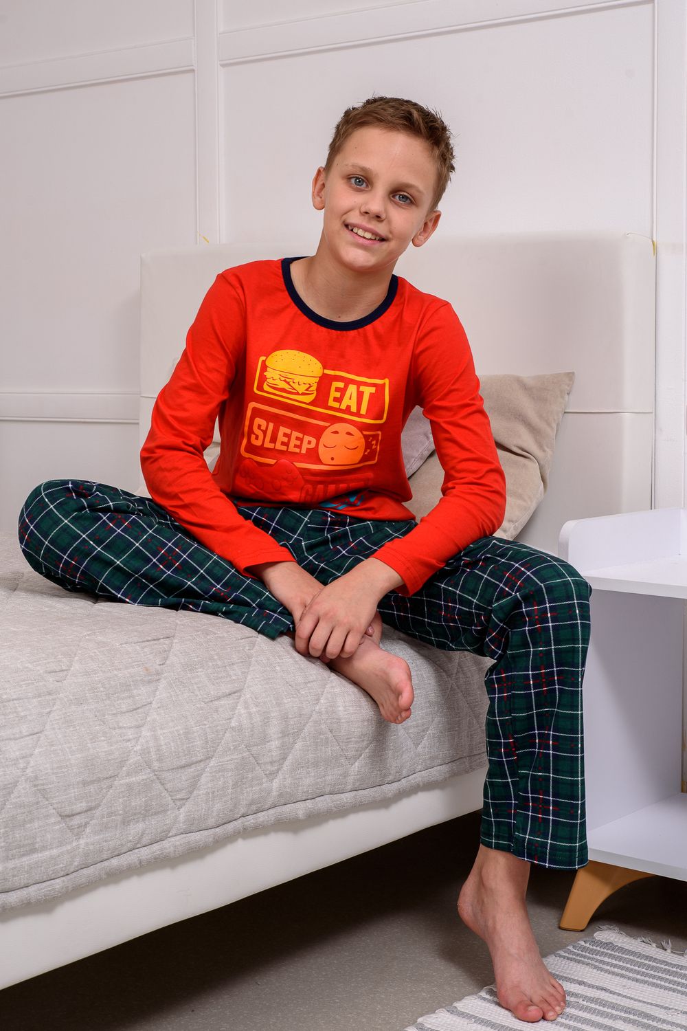 Пижама для мальчика ПижКл - красный