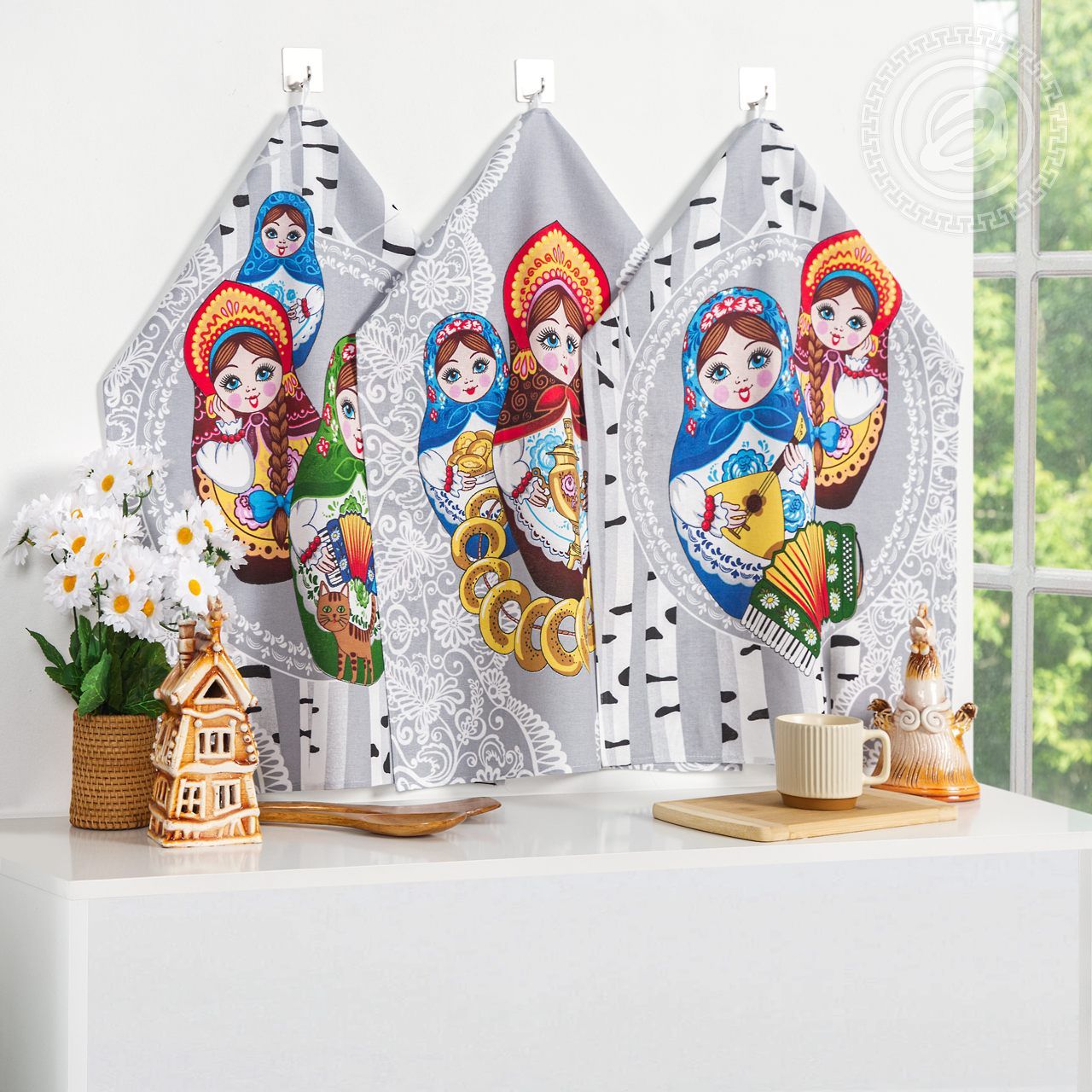 Набор полотенец из рогожки Марфа нпкр.45.60