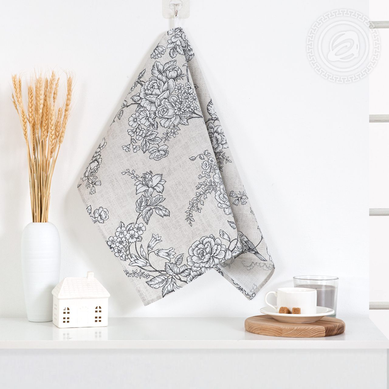 Полотенце кухонное из рогожки Жуи пкр.50.70