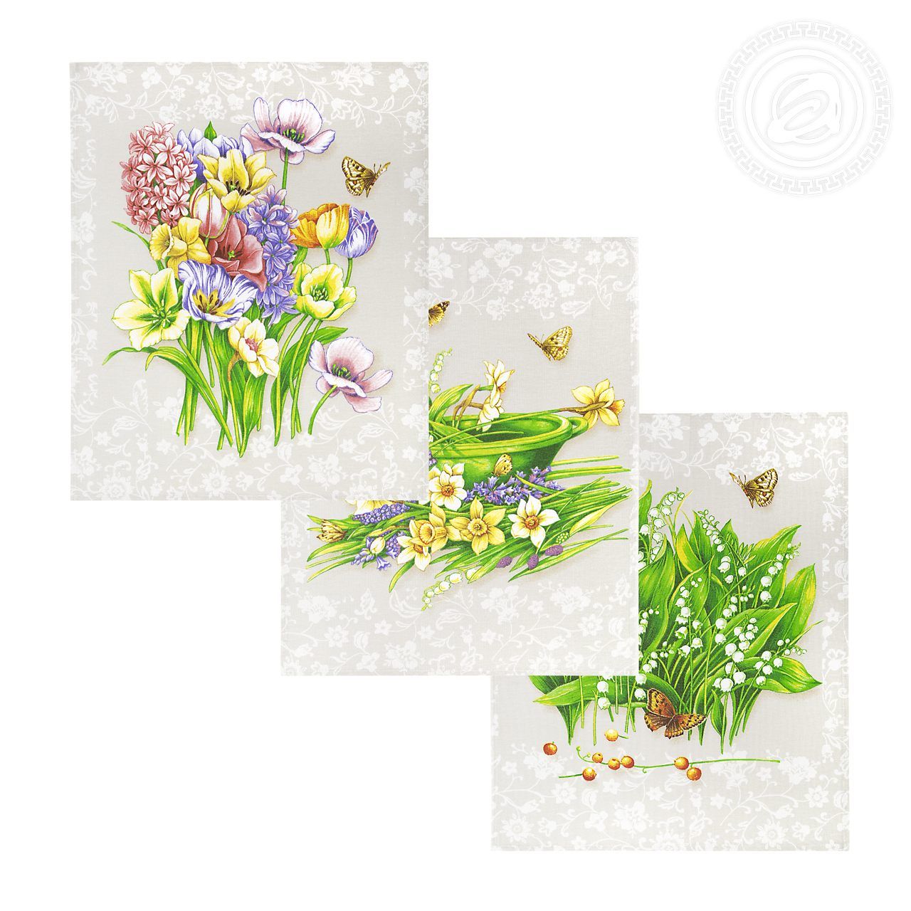 Набор полотенец из рогожки Аромат нпкр.45.60