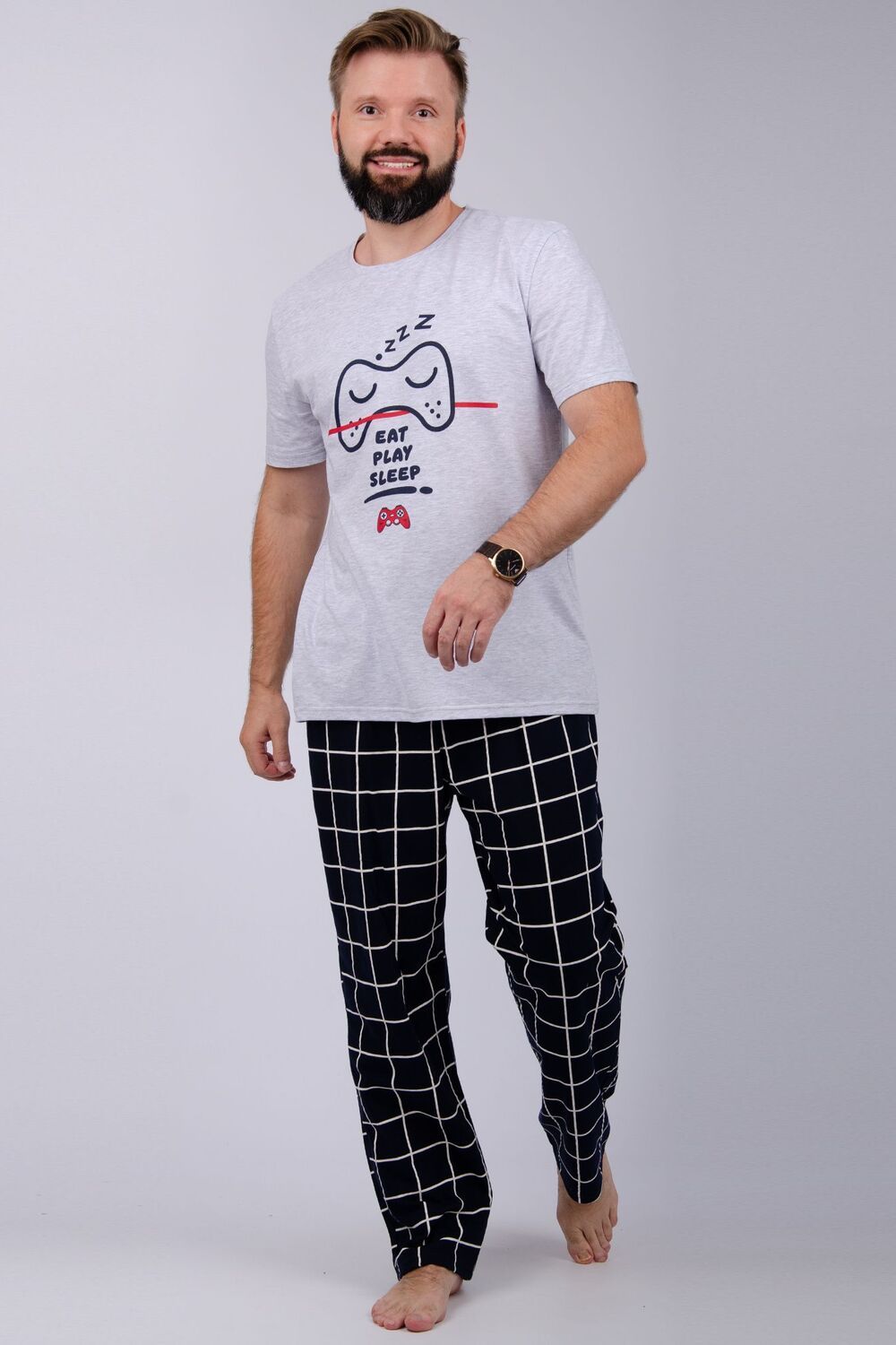 Стэнли 2 пижама мужская - темно-синий