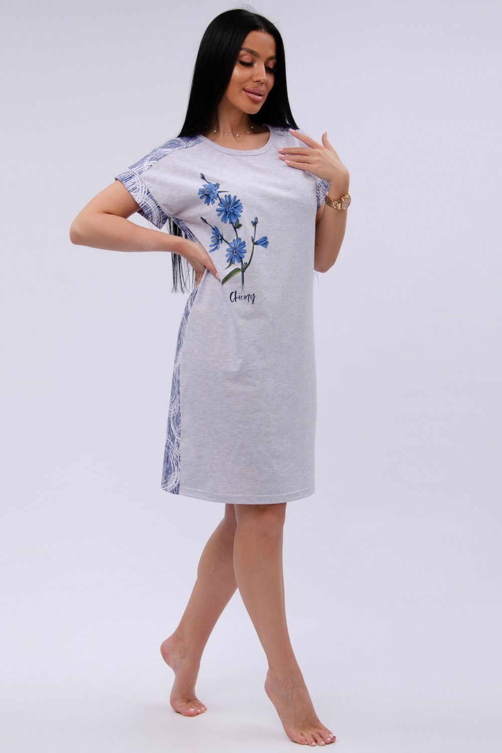 Цикорий Сорочка - светло-серый меланж