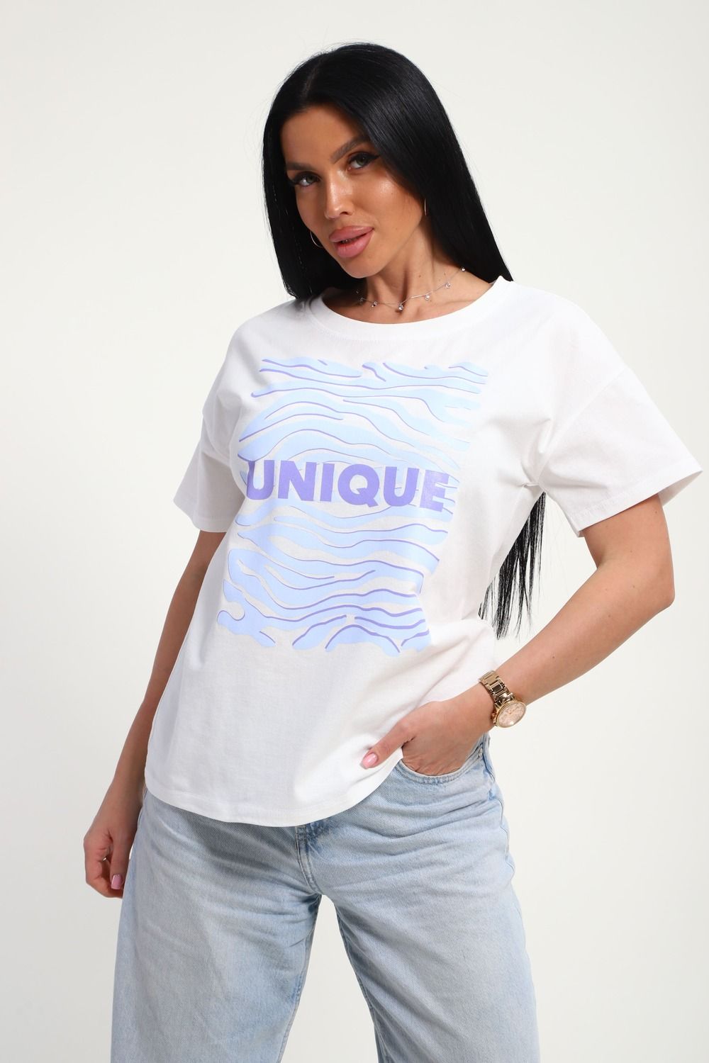 85663 футболка женская - белый