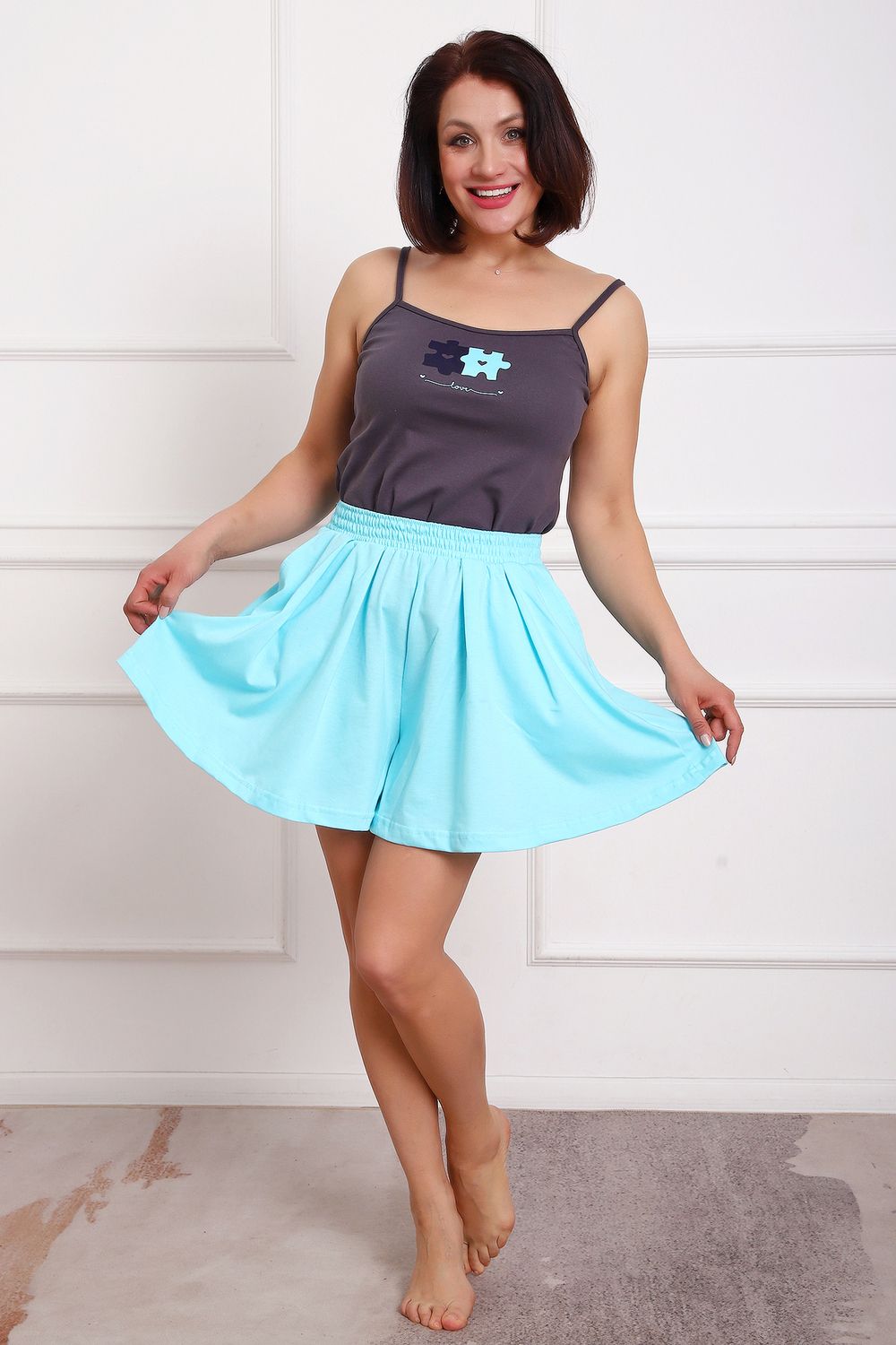 Пижама 88147 - серый