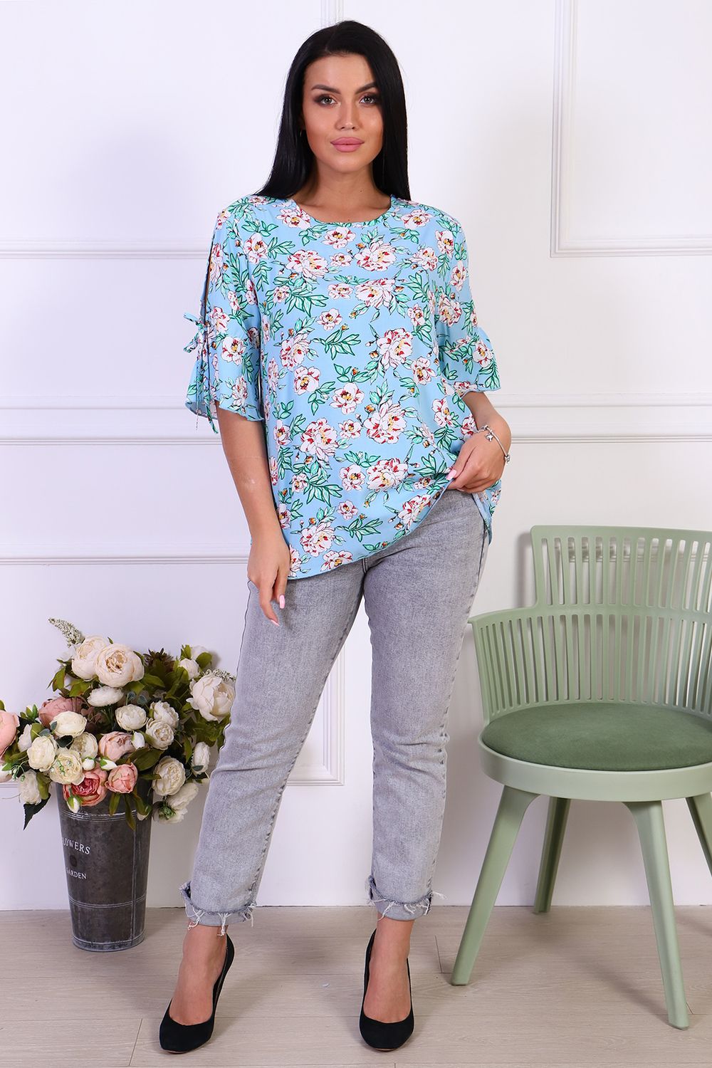 Туника Суаре - голубой