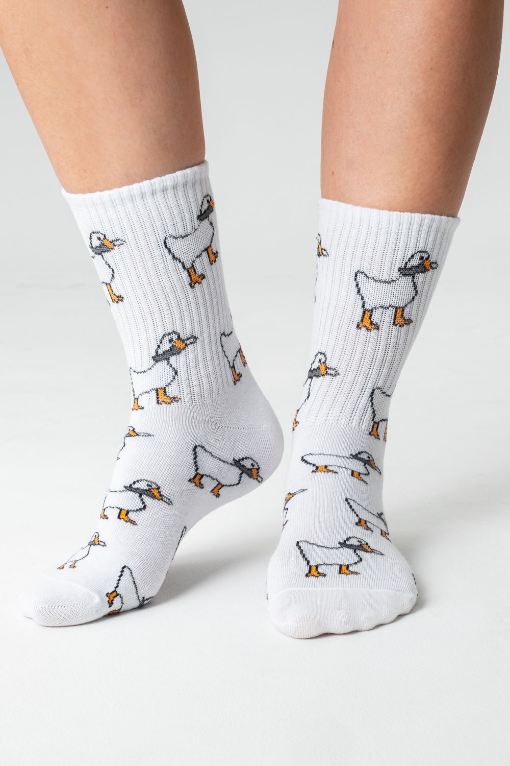 Носки женские Гуси (набор 2 пары) - белый