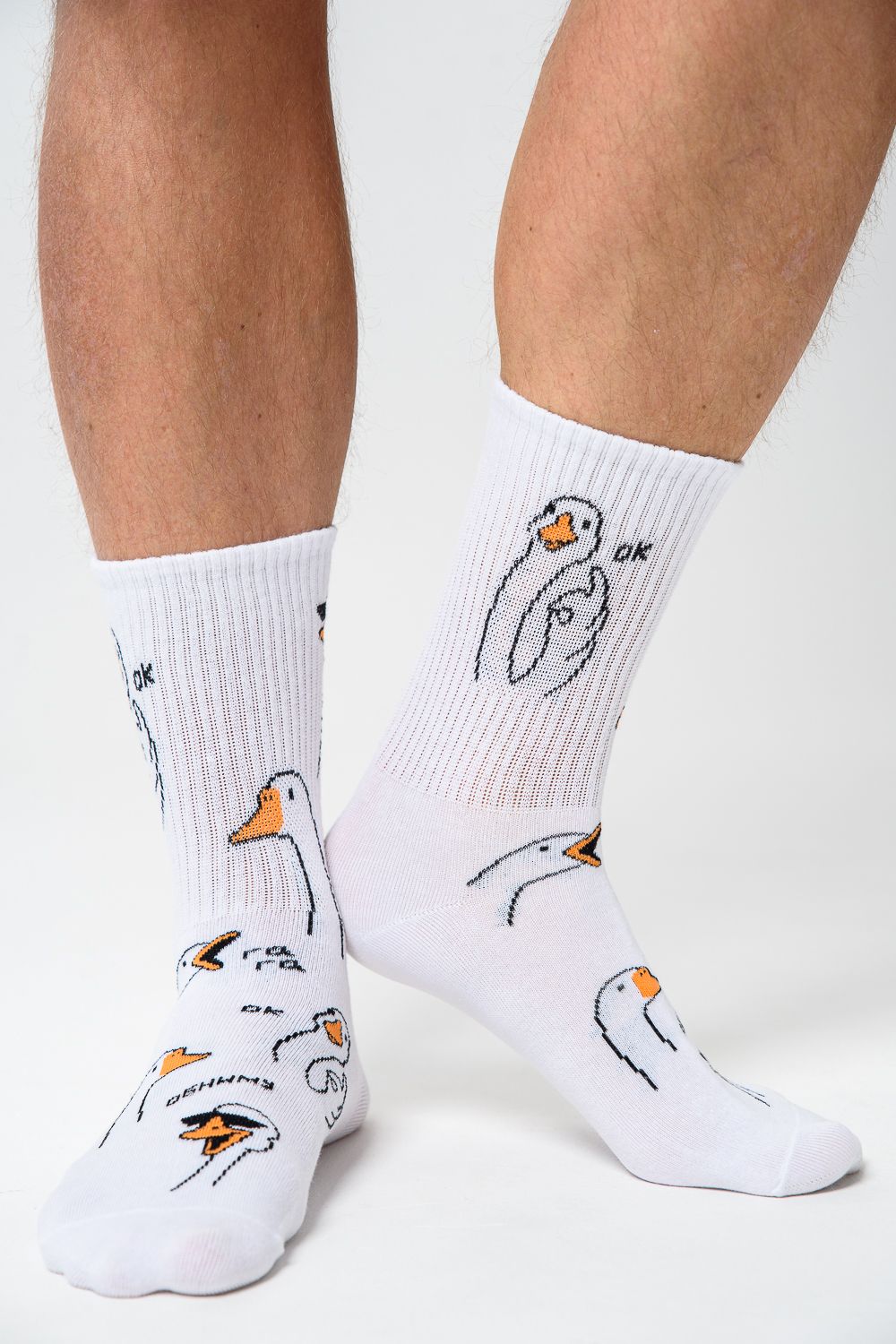 Носки мужские Обнимусь (набор 2 пары) - белый