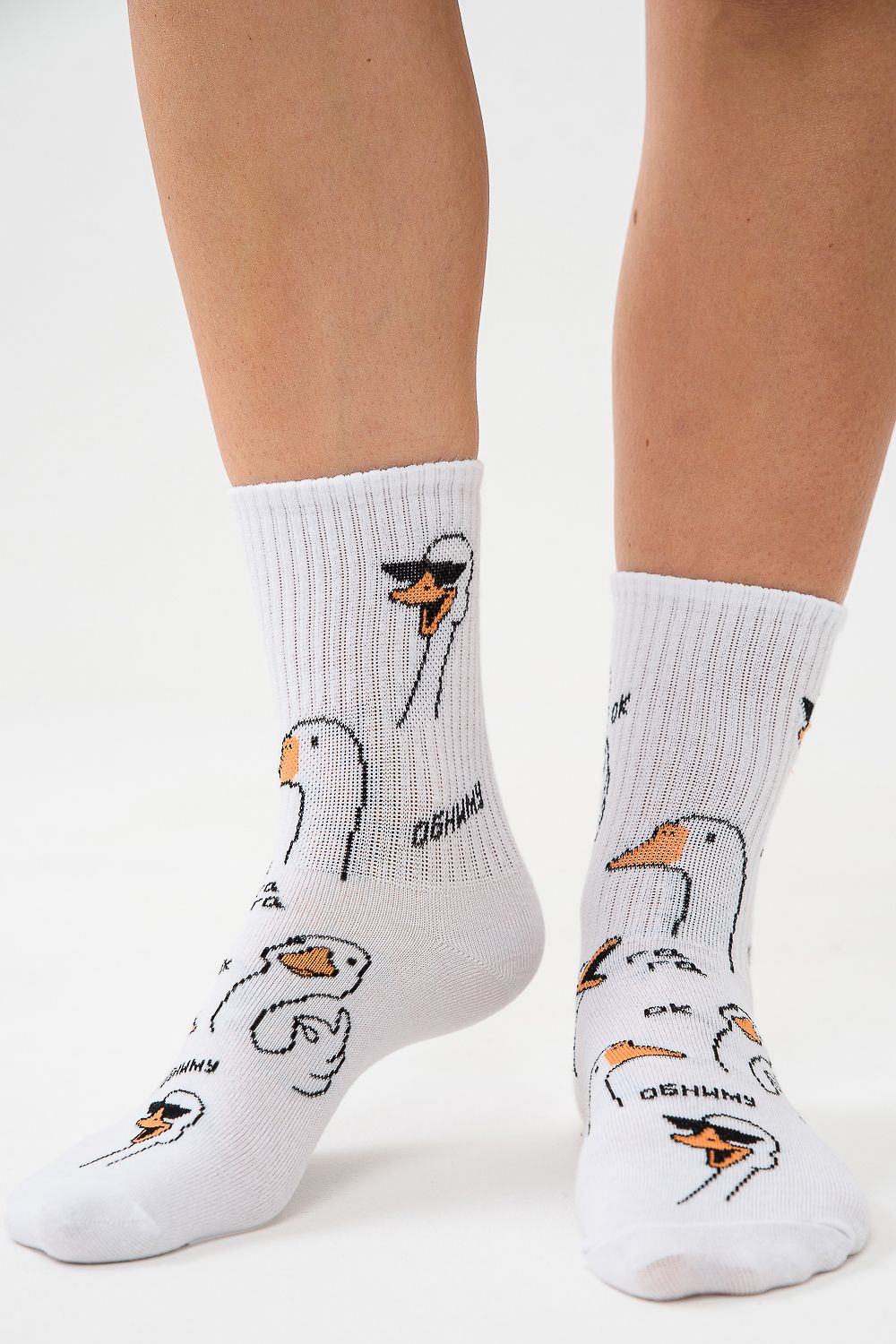 Носки женские Обнимусь (набор 2 пары) - белый