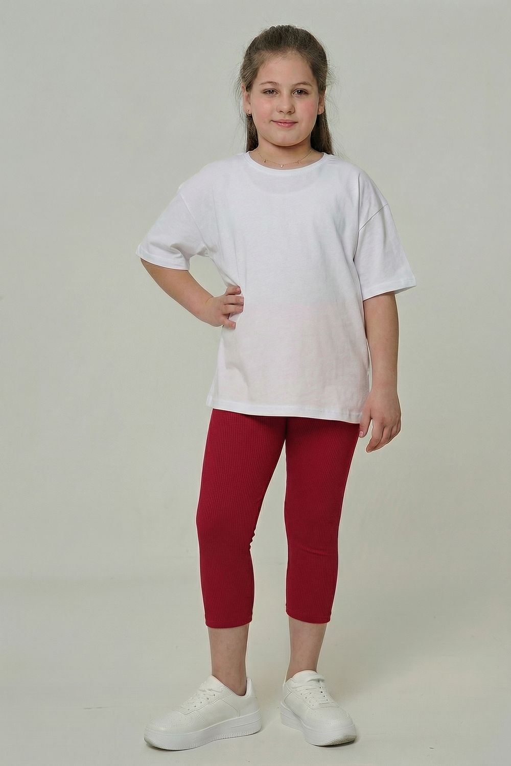 Бриджи 7376 детские - красный