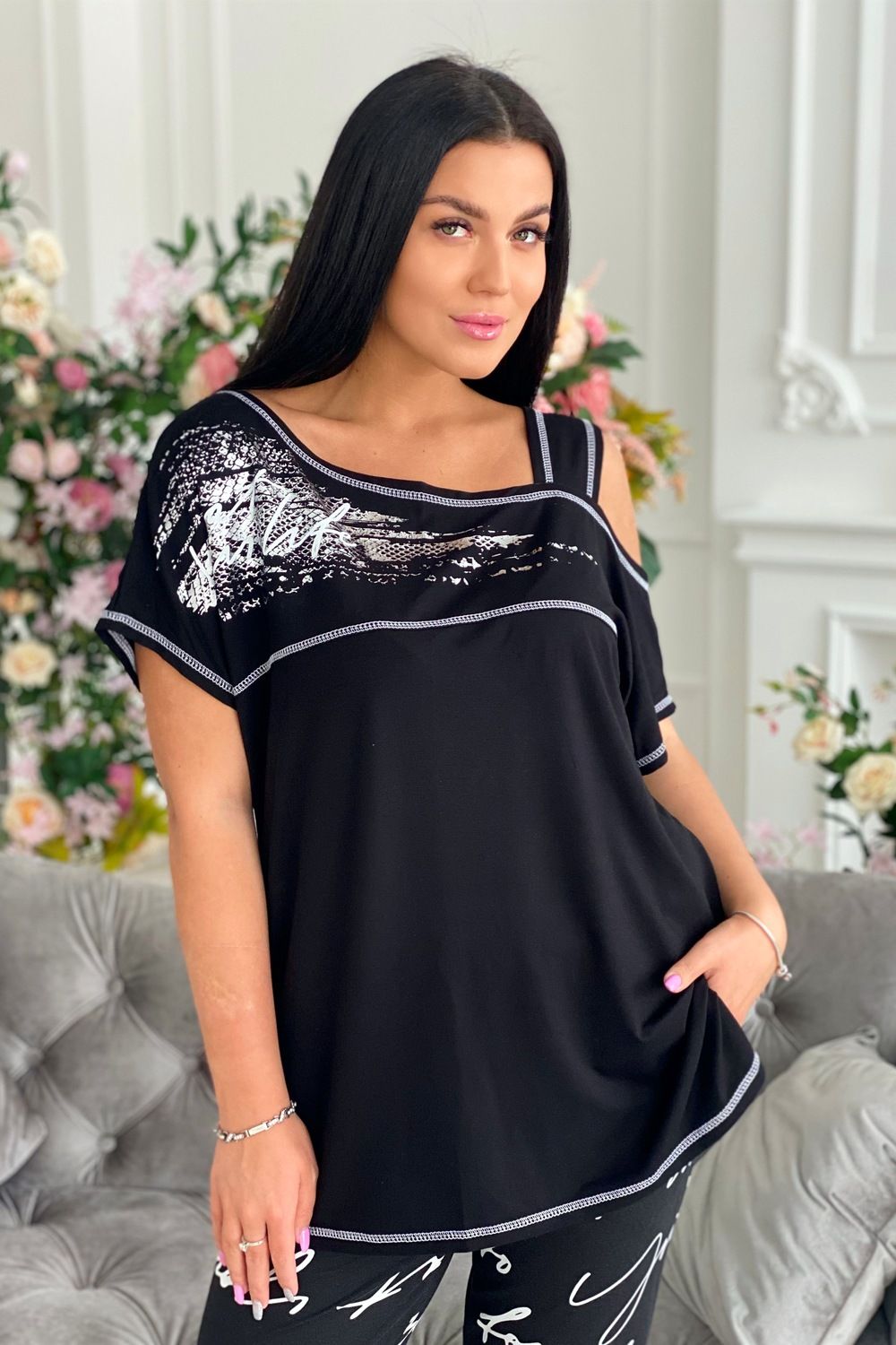 Туника 9042 - черный