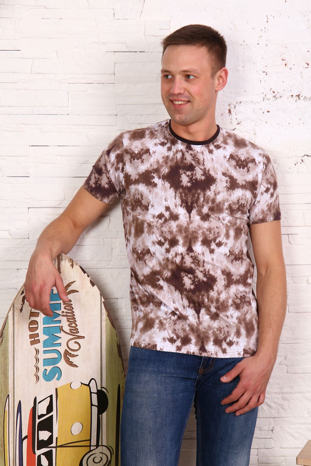 Футболка 17548 - коричневый