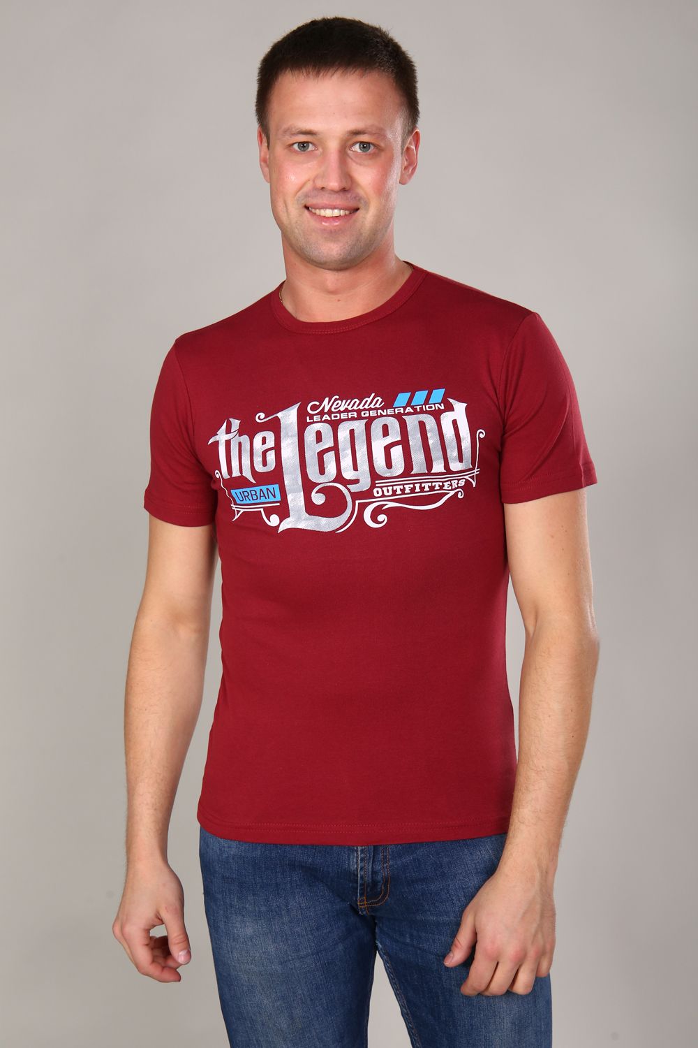 Футболка 5987 - бордовый