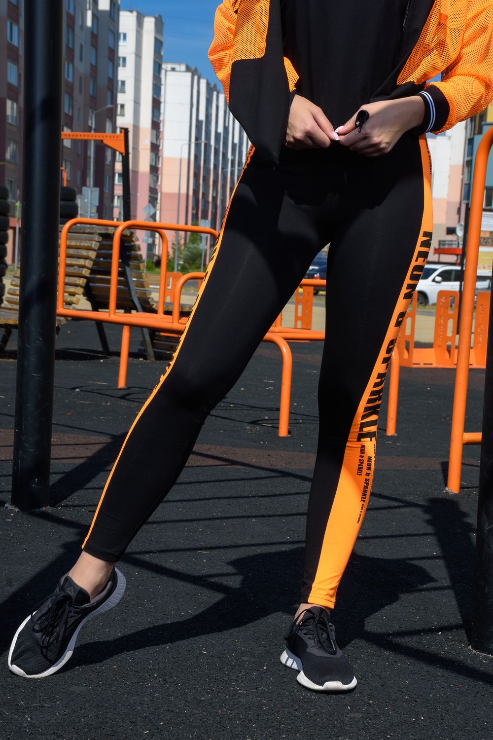 Лосины 8076 - оранжевый