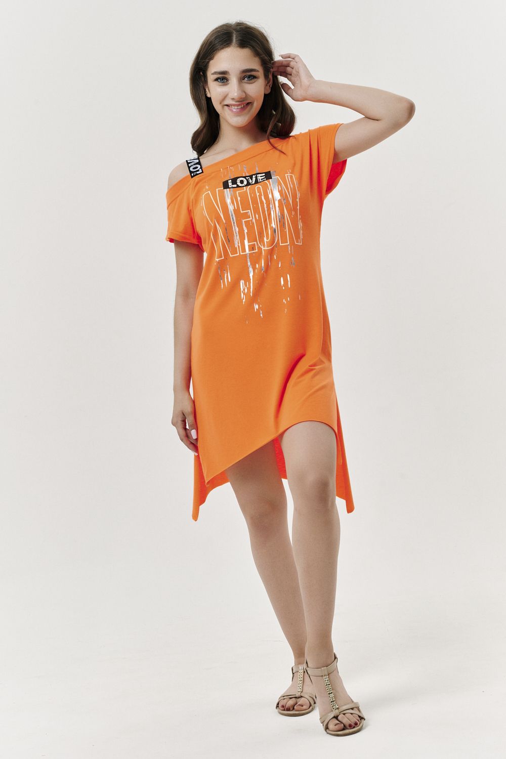 Туника 8081 - оранжевый