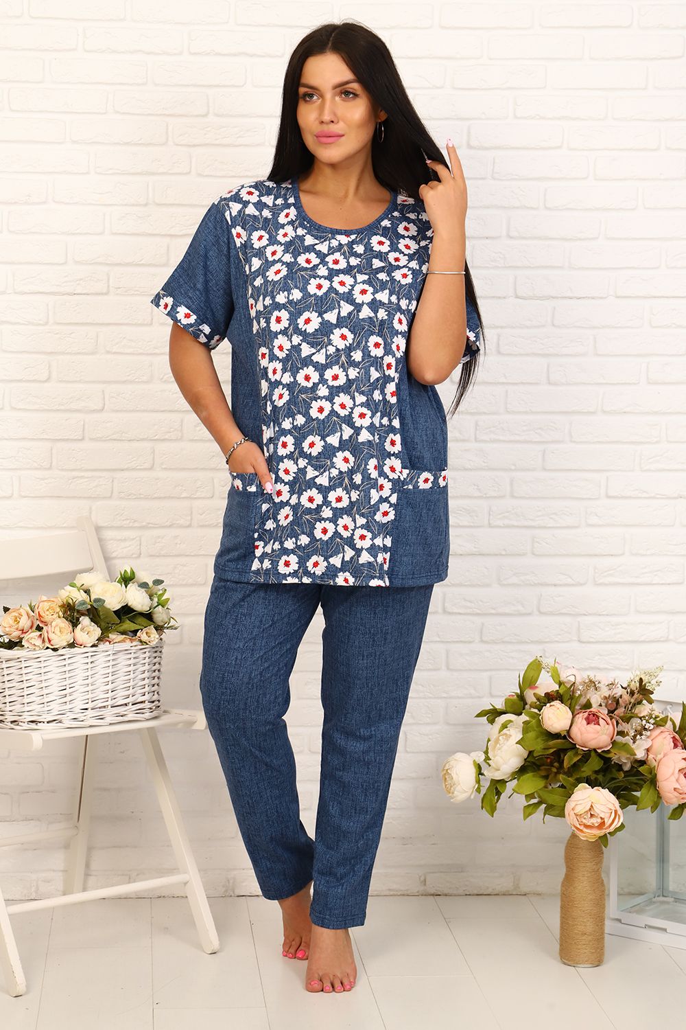 Футболка 4652 - цветы