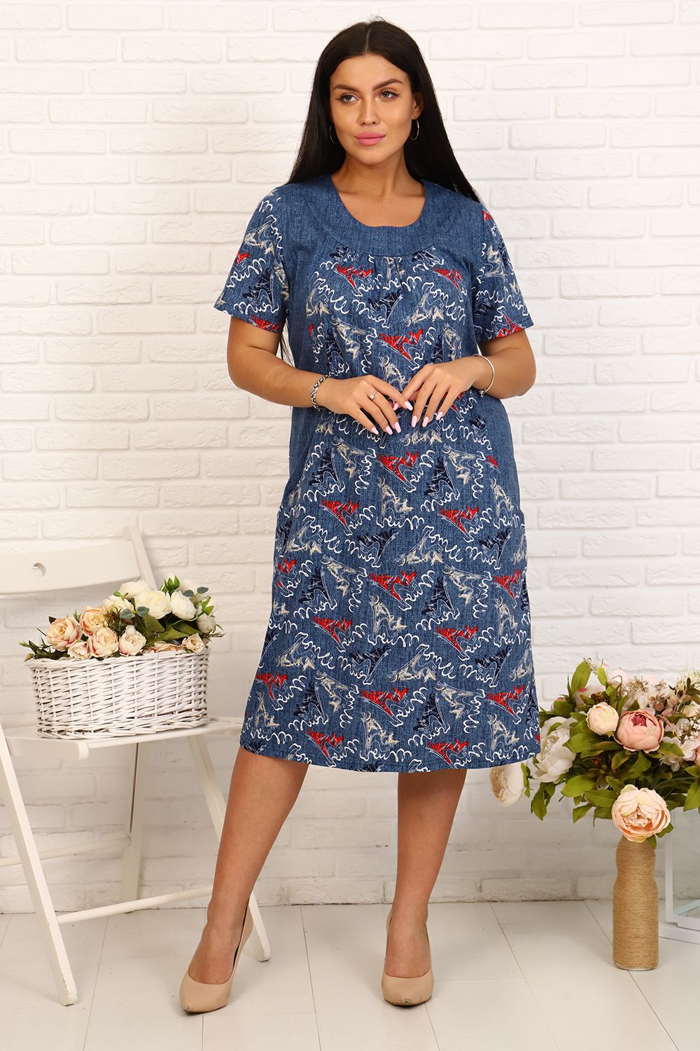 Туника 4654 - абстракция