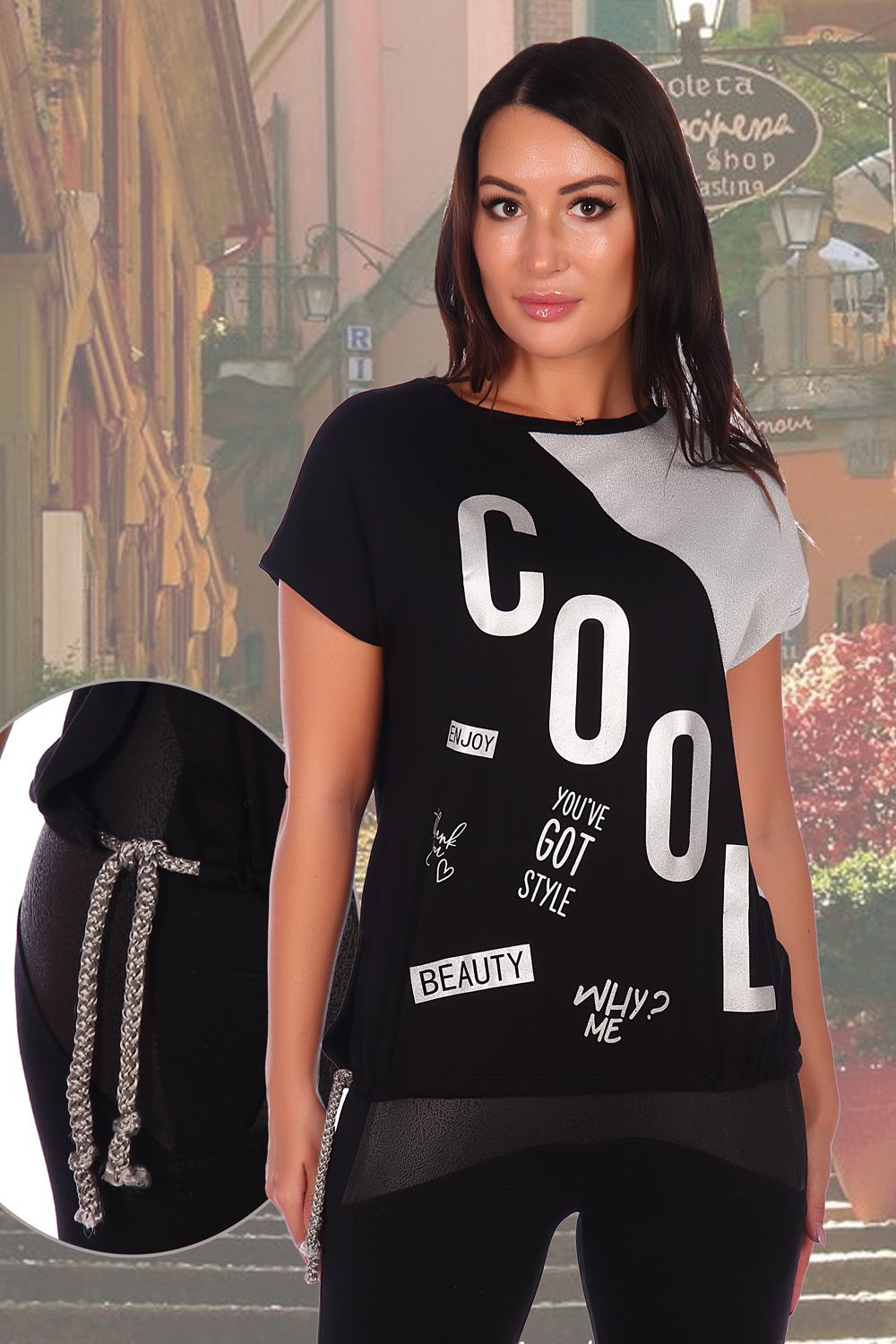 Туника 6306 - черный