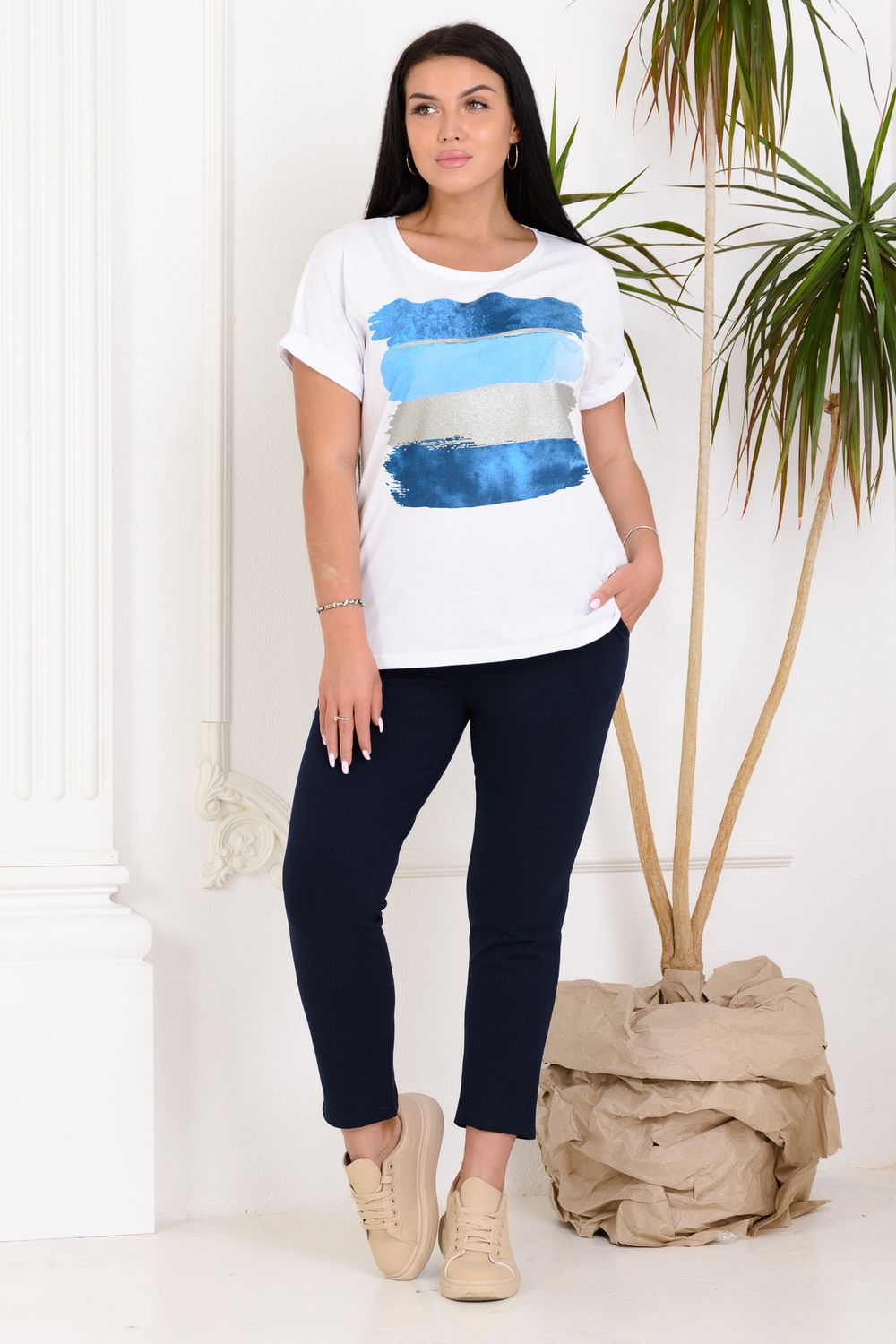 Брюки 4435 - темно-синий