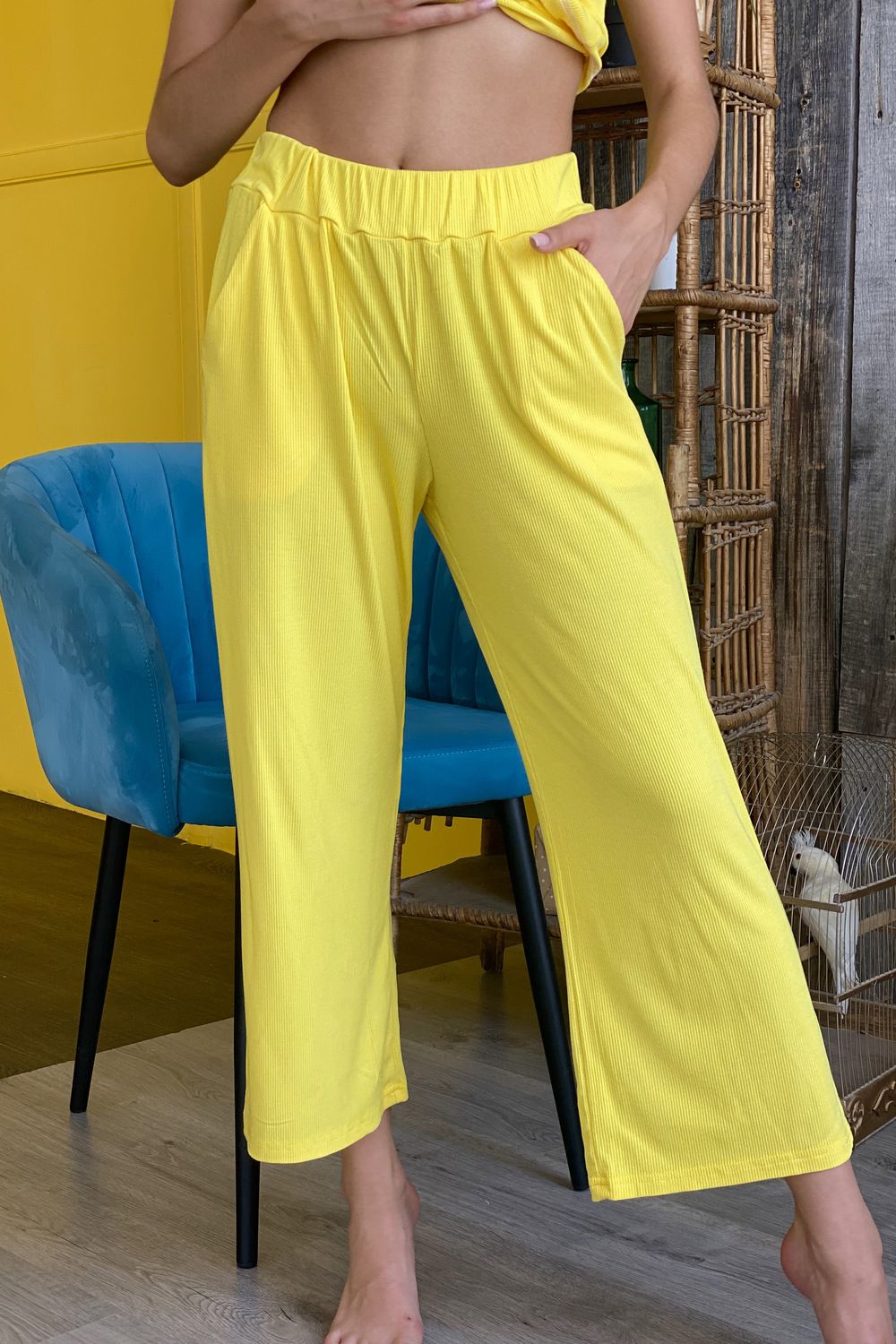Брюки 8116 - желтый