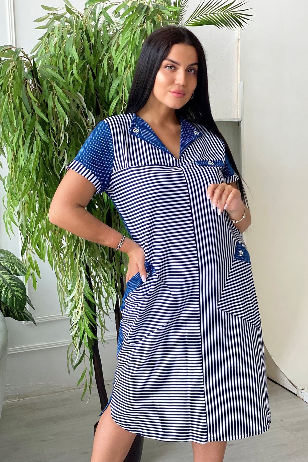 Платье 7275 - синий