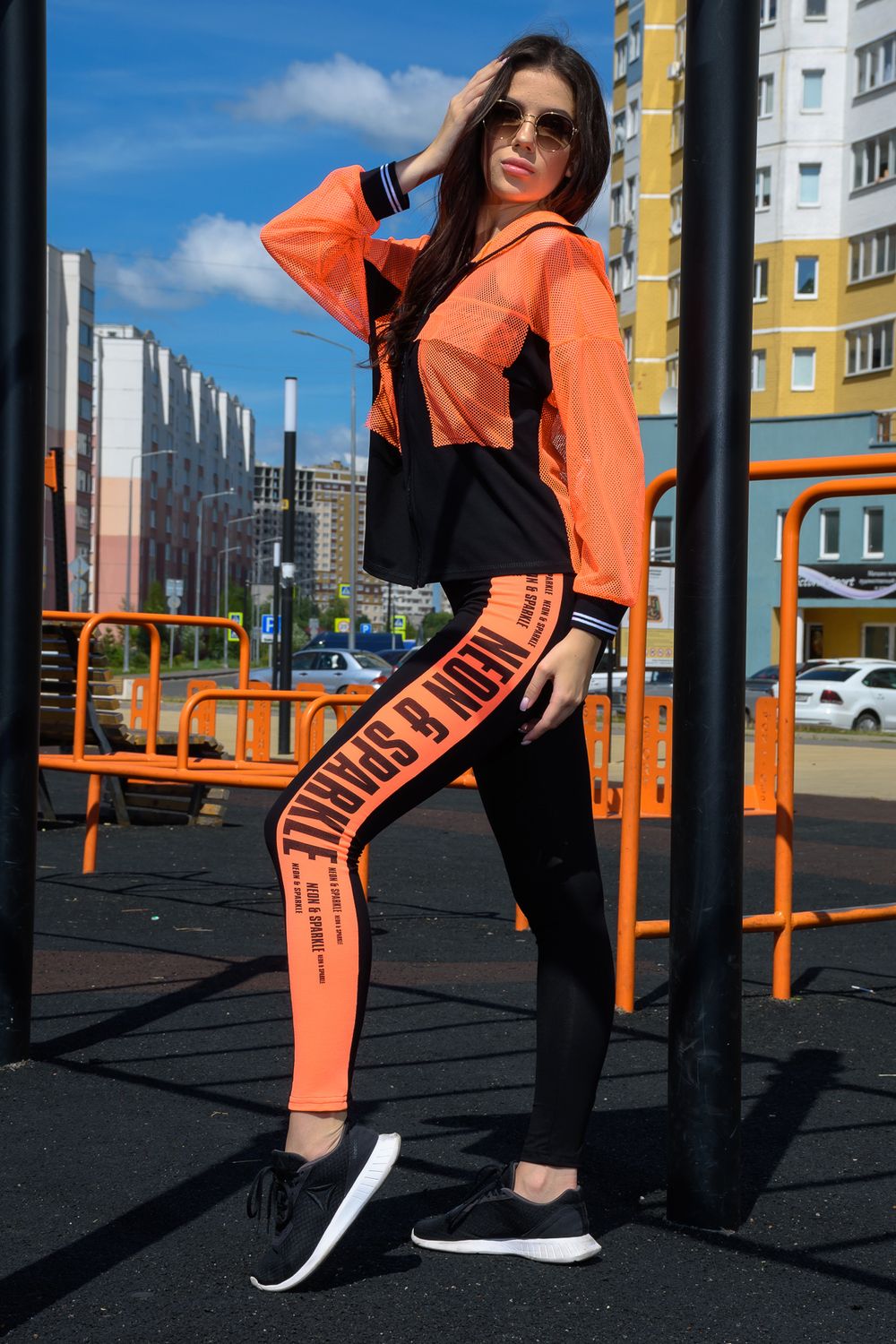 Комплект 8133 (толстовка+топ) - розовый