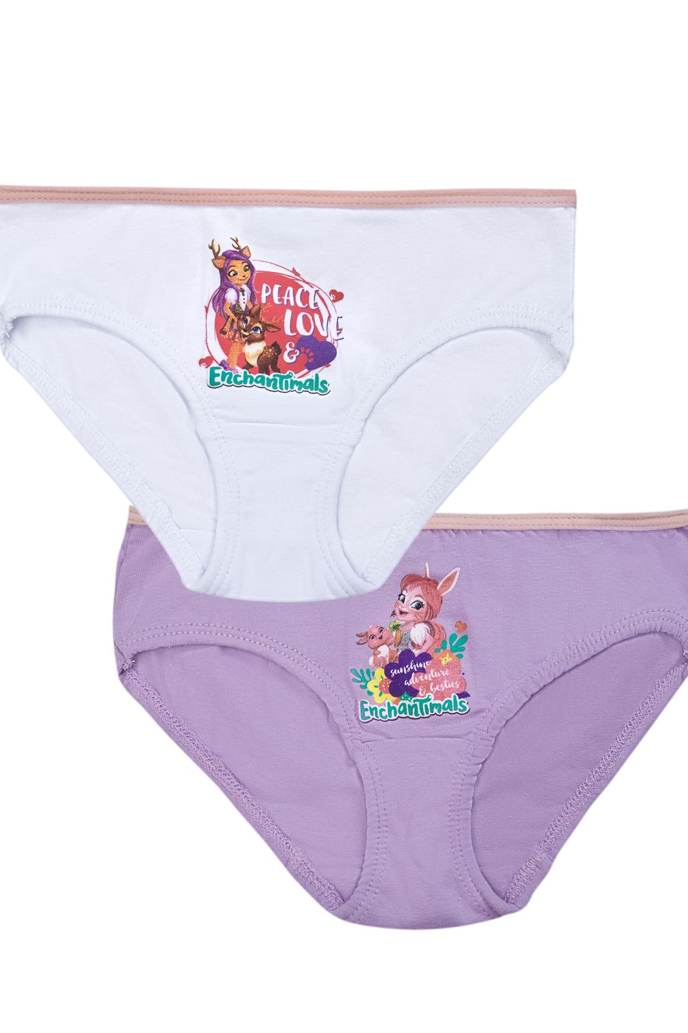 Комплект трусов 22482 Enchantimals (2 шт.) - белый+лиловый